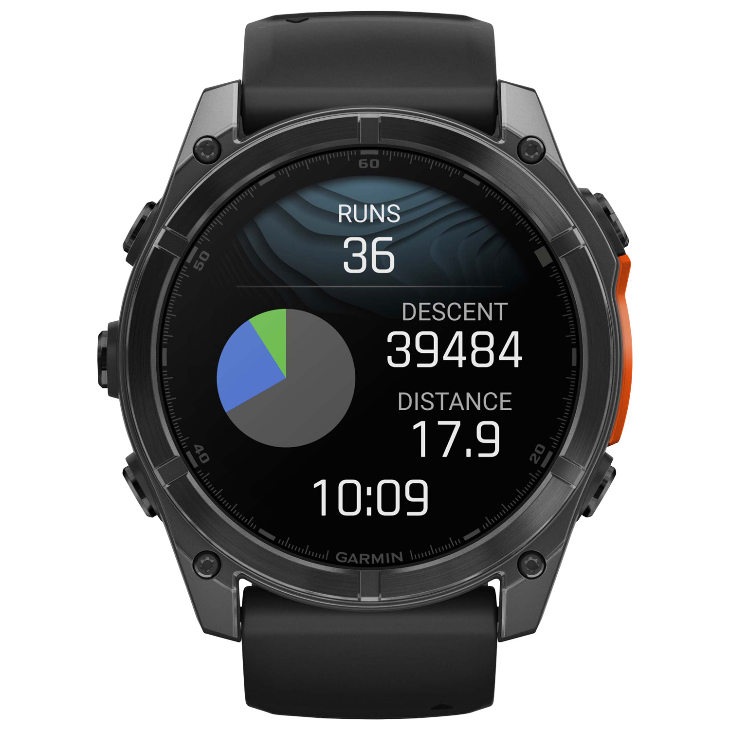 Montre intelligente multisport Bluetooth AMOLED fēnix 8 de 51 mm de Garmin - Noir/Gris ardoise