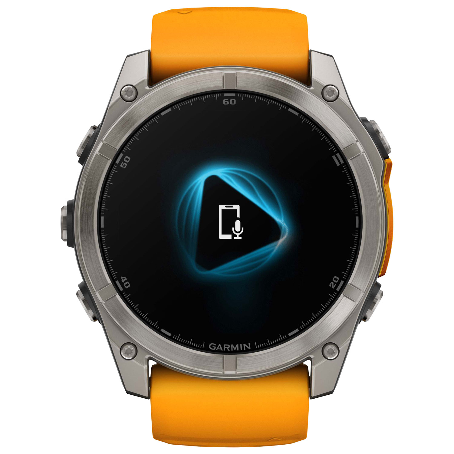 Garmin fēnix 8 51mm Sapphire AMOLED Bluetooth Multisport Smartwatch - Spark Orange/Graphite/Carbon Grey