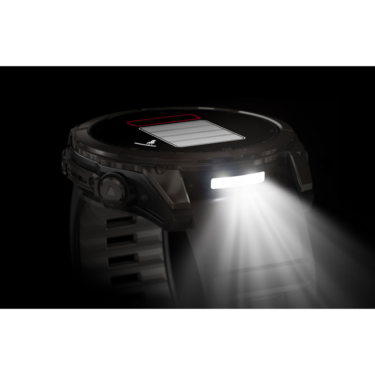 Montre intelligente multisport Bluetooth AMOLED à vitre saphir fēnix 8 de 51 mm de Garmin - Noir/Gris carbone