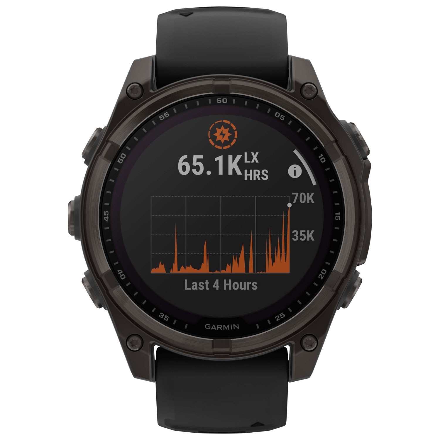 Garmin fēnix 8 47mm Sapphire Solar Bluetooth Multisport Smartwatch - Black/Carbon Grey