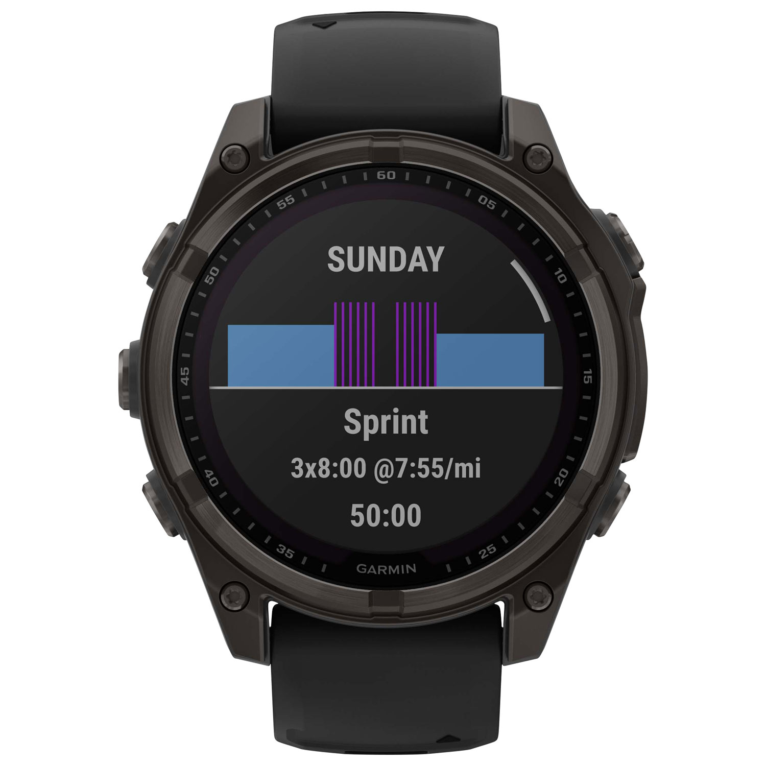 Garmin fēnix 8 47mm Sapphire Solar Bluetooth Multisport Smartwatch - Black/Carbon Grey