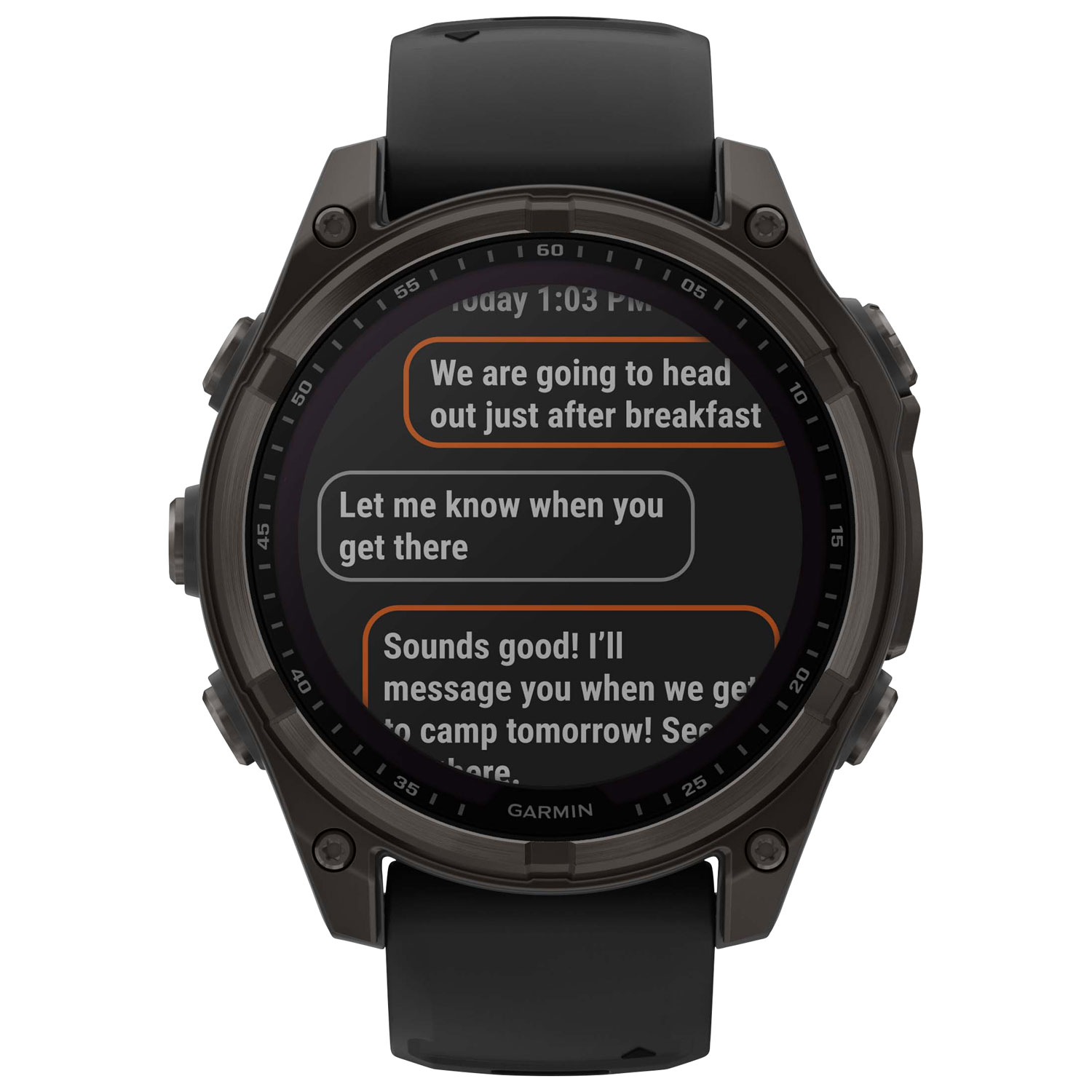 Garmin fēnix 8 47mm Sapphire Solar Bluetooth Multisport Smartwatch - Black/Carbon Grey