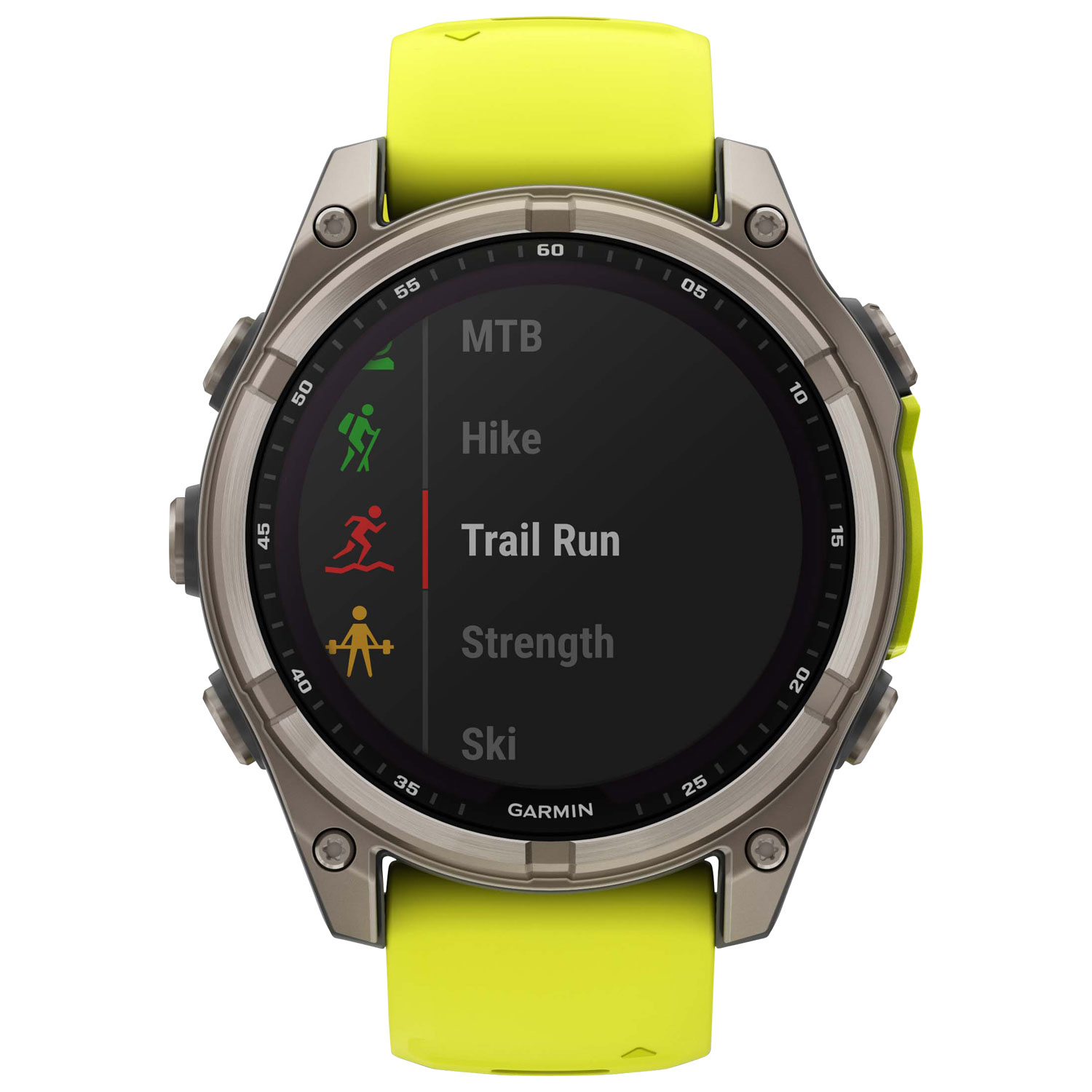 Garmin fēnix 8 47mm Sapphire Solar Bluetooth Multisport Smartwatch - Amp Yellow/Graphite/Carbon Grey