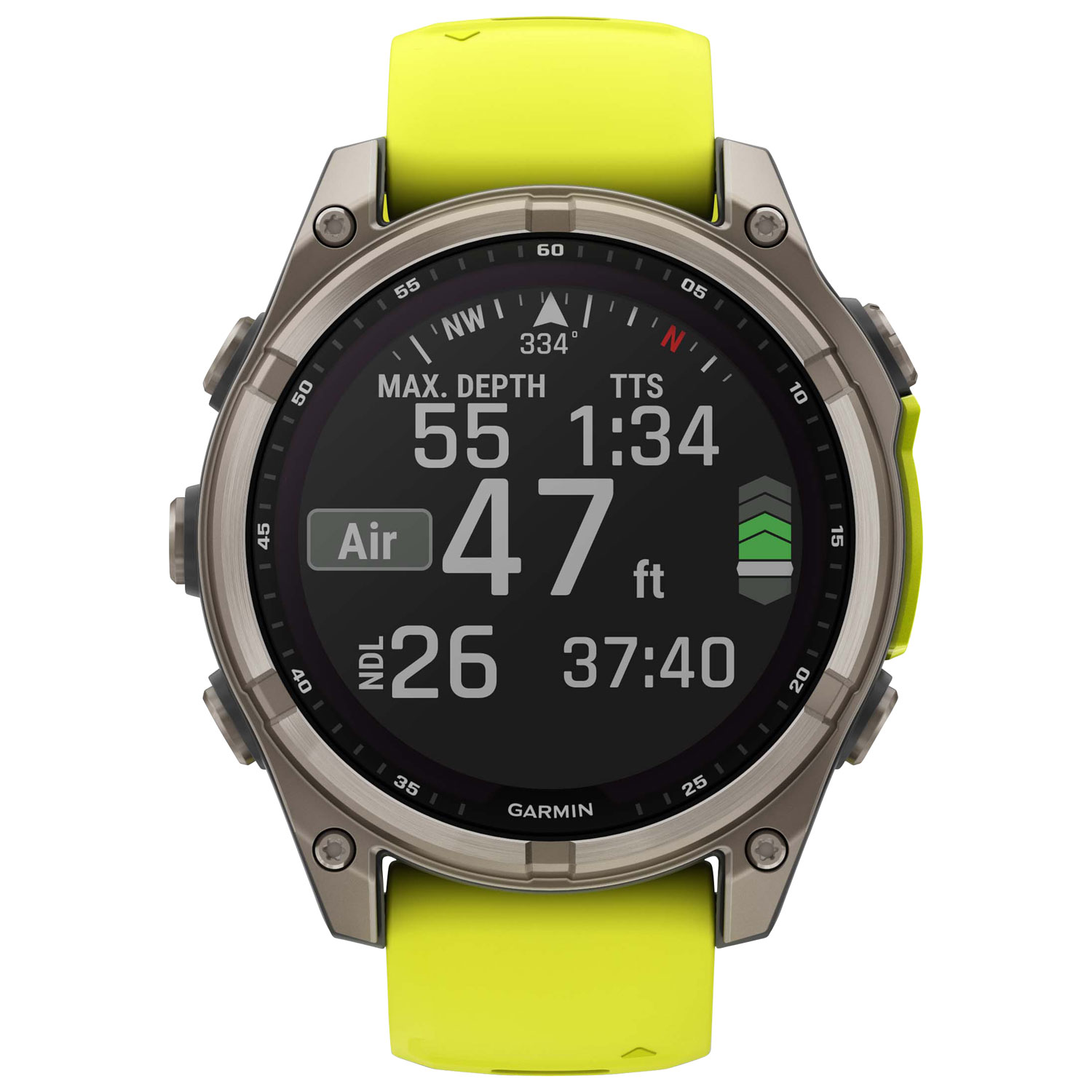 Garmin fēnix 8 47mm Sapphire Solar Bluetooth Multisport Smartwatch - Amp Yellow/Graphite/Carbon Grey