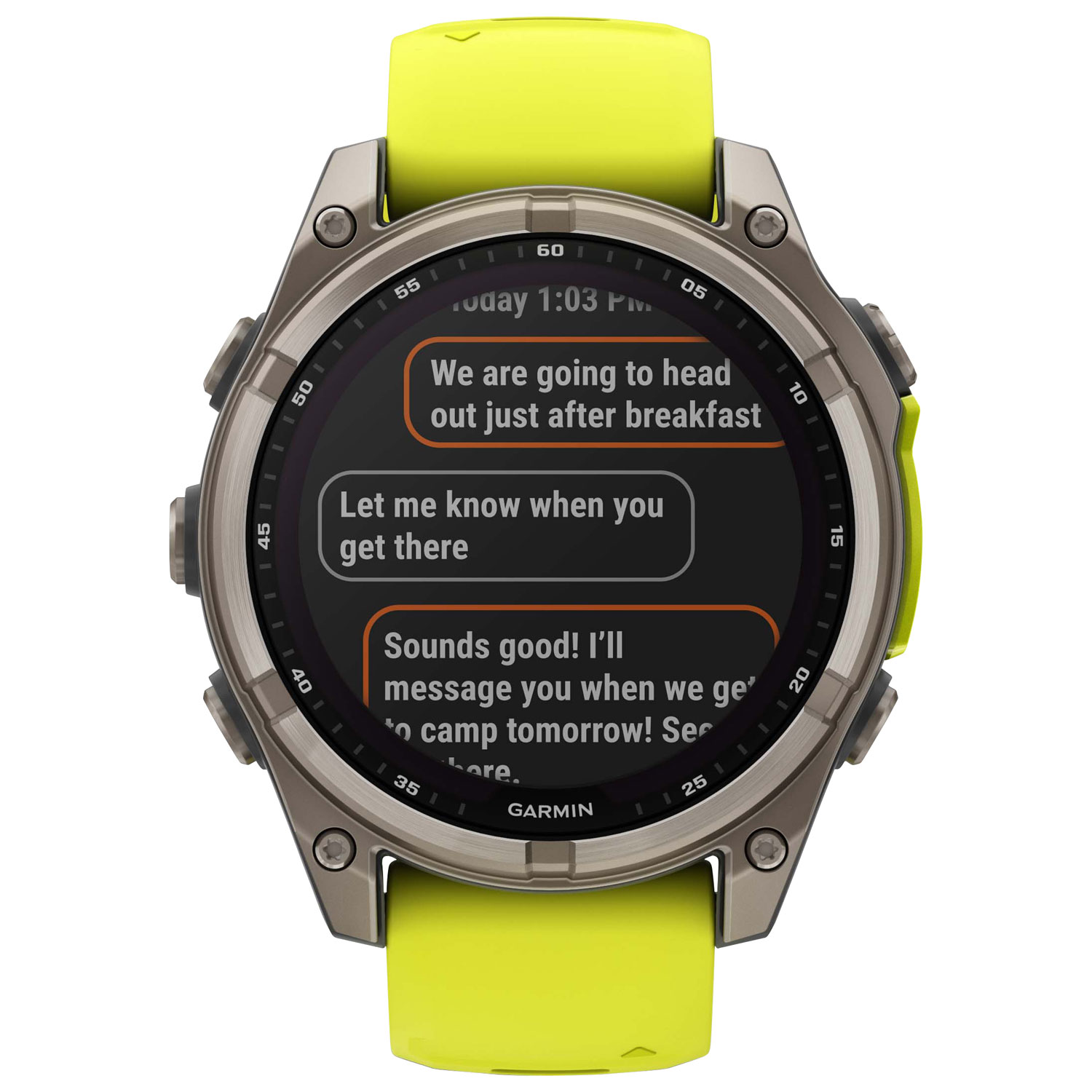 Garmin fēnix 8 47mm Sapphire Solar Bluetooth Multisport Smartwatch - Amp Yellow/Graphite/Carbon Grey