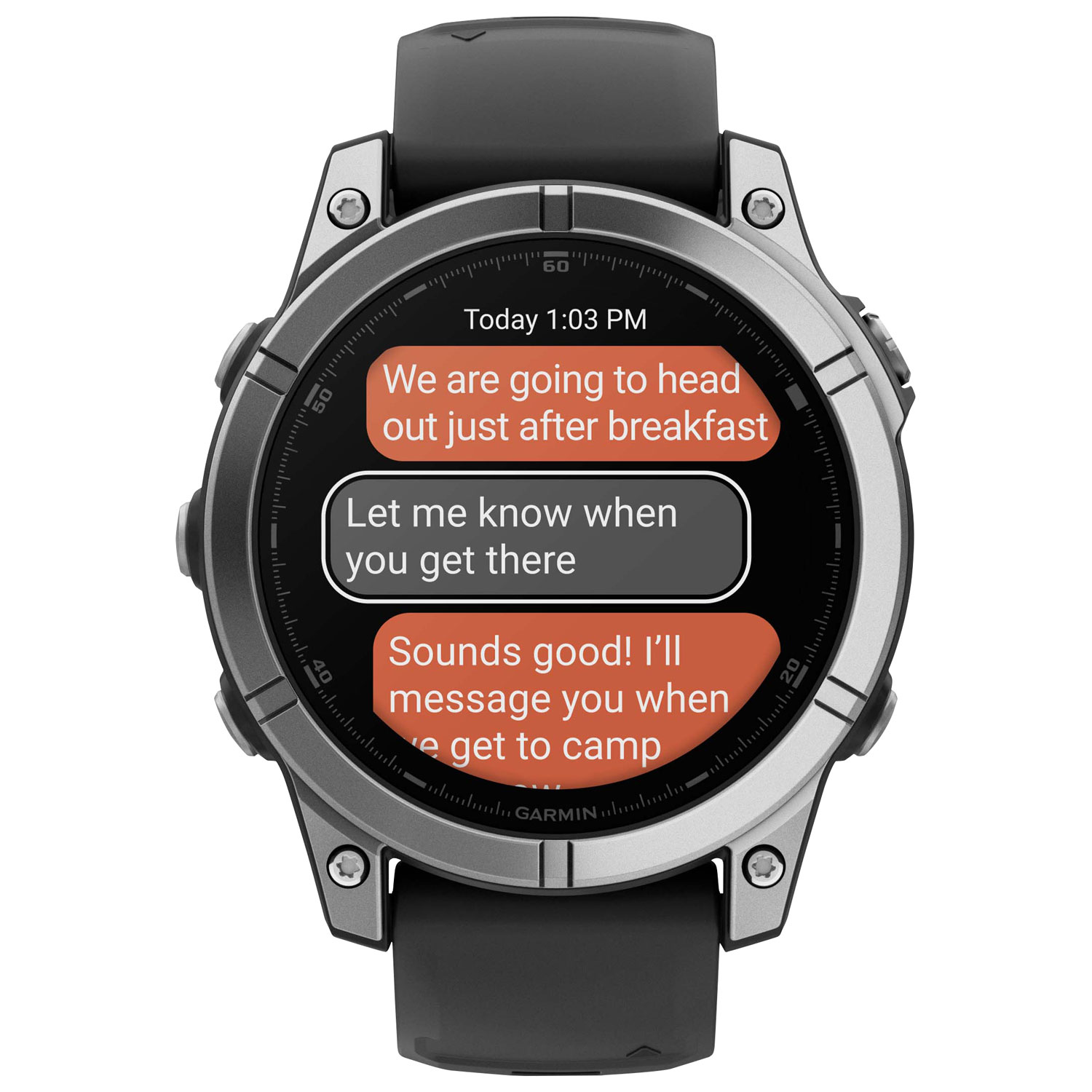 Garmin fēnix E 47mm AMOLED Bluetooth Multisport Smartwatch - Black/Carbon Grey