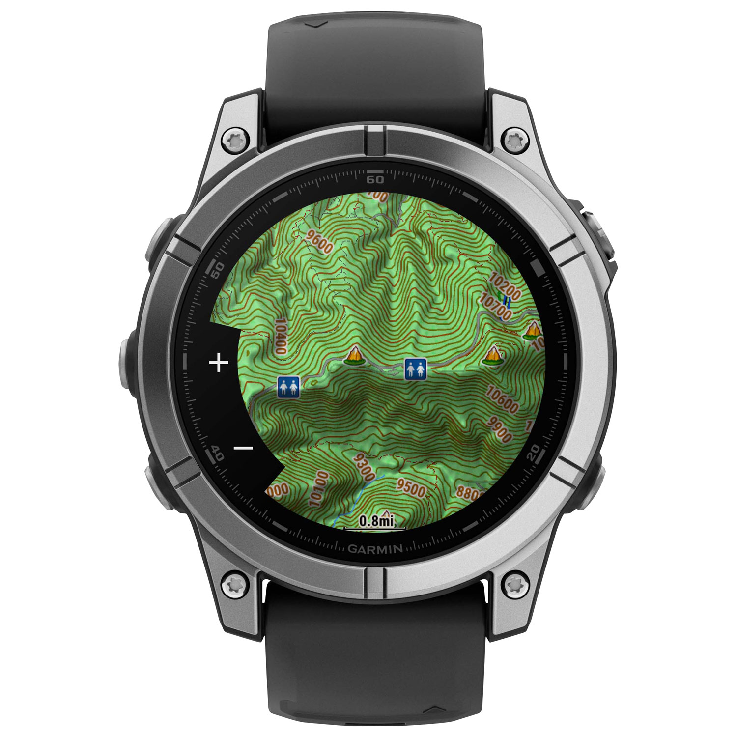 Garmin fēnix E 47mm AMOLED Bluetooth Multisport Smartwatch - Black/Carbon Grey