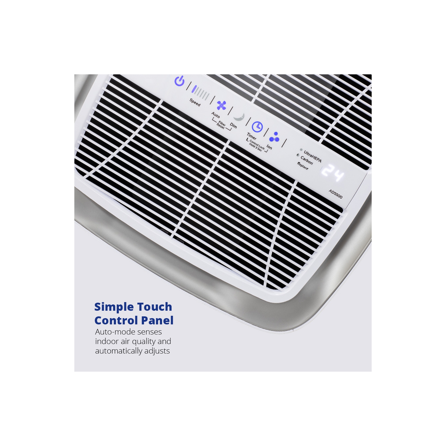 AirDoctor AD5000/AD5500 4-in-1 Air Purifier for Extra Large Spaces, High Ceilings, UltraHEPA, Carbon & VOC Filters, Removes particles 100Xs Smaller