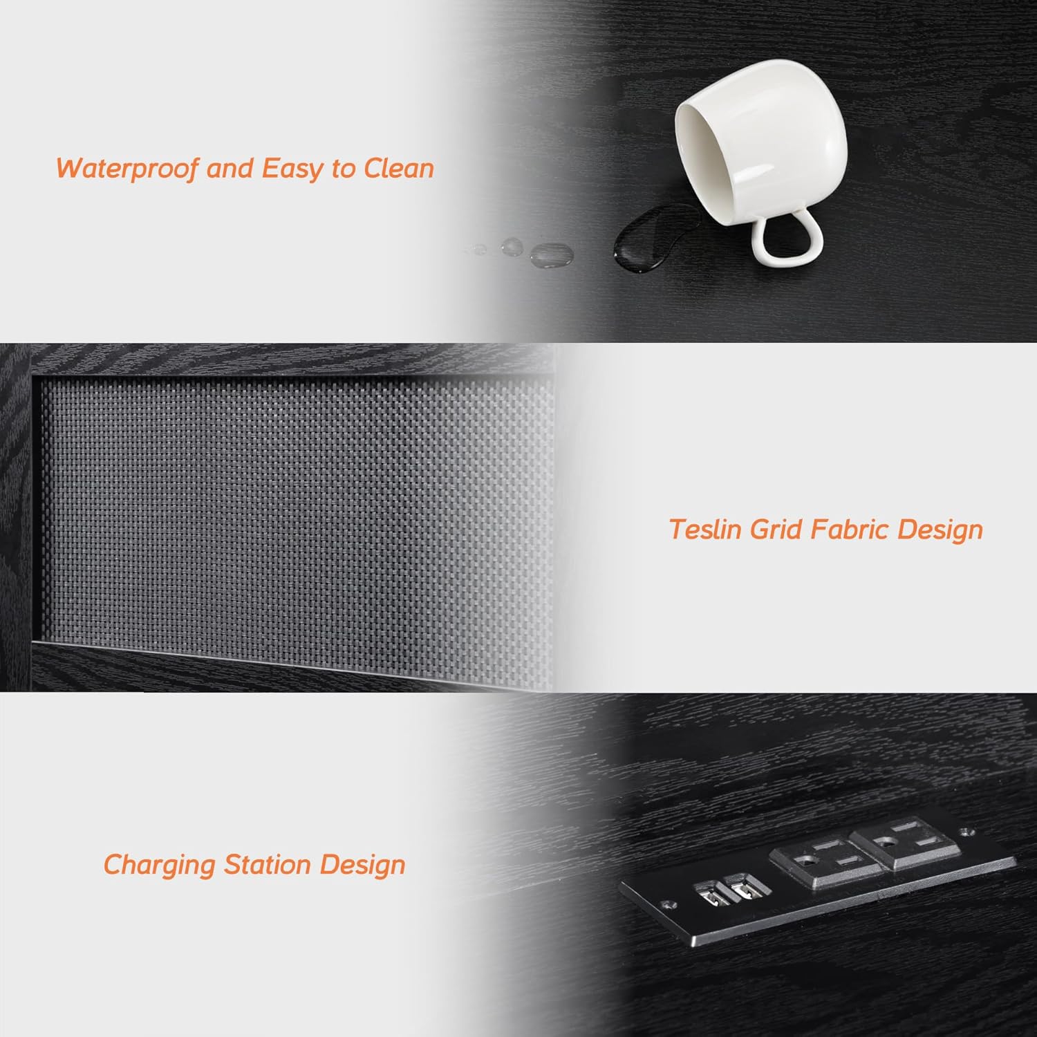 FITUEYES – Meuble télé flottant à 2 niveaux avec prise de courant, meuble de divertissement mural flottant, tablette murale pour téléviseur de 70 po