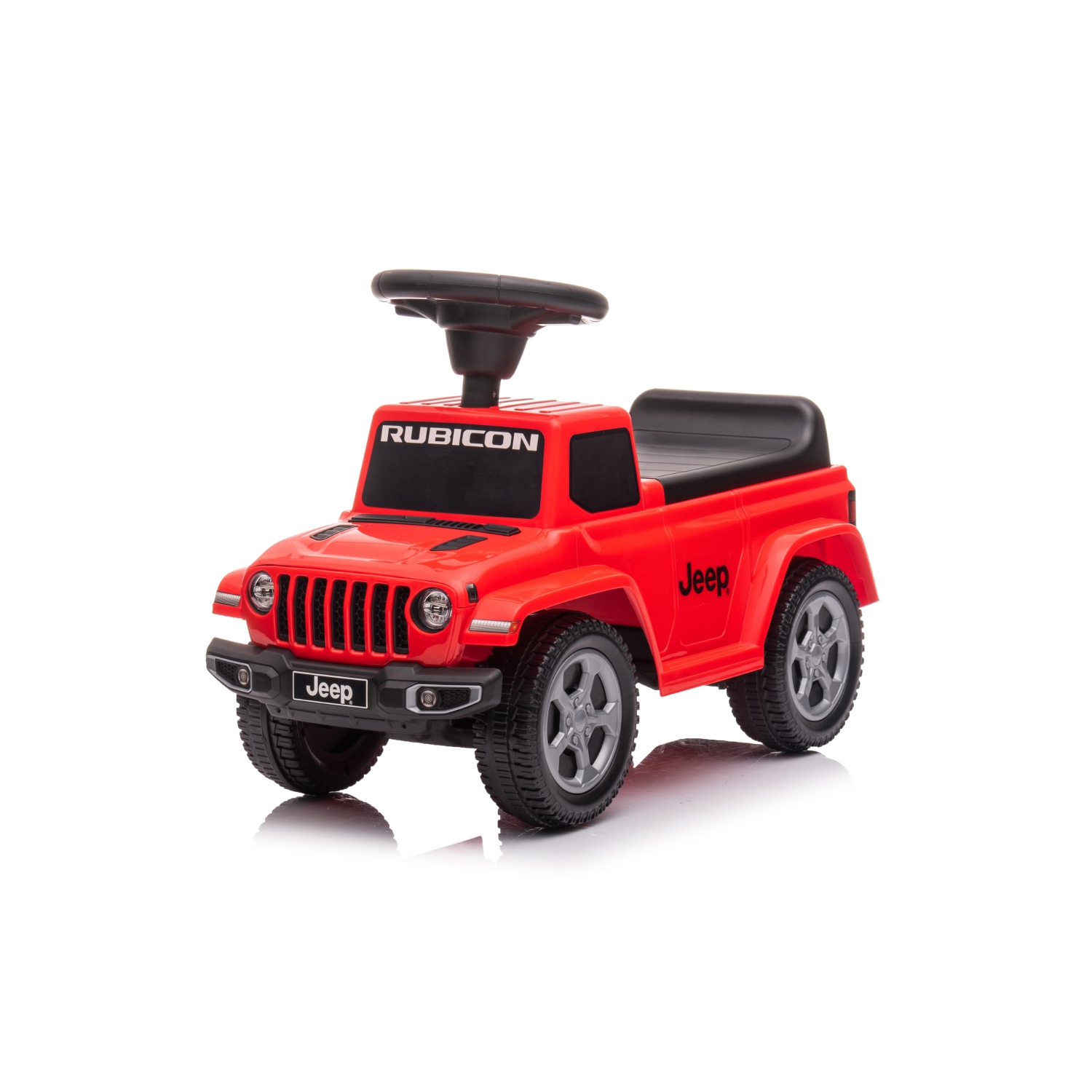 Jeep Rubicon Toddler Ride-On: Foot to Floor, Engine Sounds, Storage, Safe for 1-3yrs.