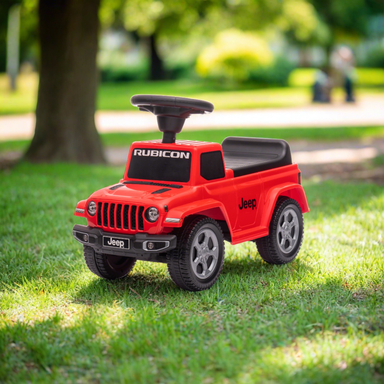Jeep Rubicon Toddler Ride-On: Foot to Floor, Engine Sounds, Storage, Safe for 1-3yrs.