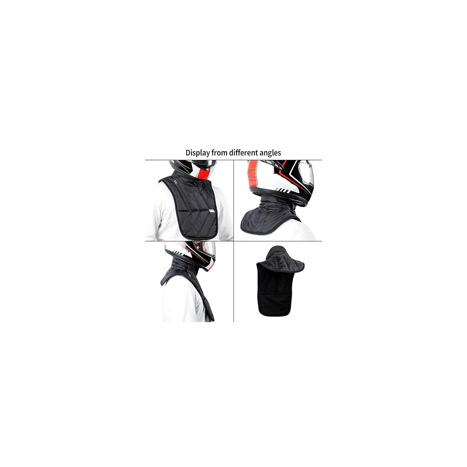 Chauffe-cou de motocyclette Écharpe résistant au vent Couvre-poitrine Protégez la poitrine et le cou du froid en hiver