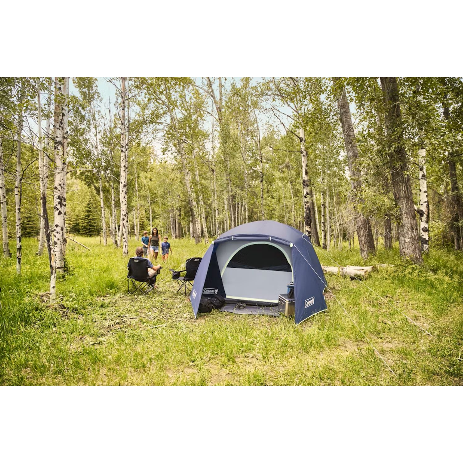 Tente pour vestibule double Fly Skydome pour 6&nbsp;personnes de Coleman - nuits bleues