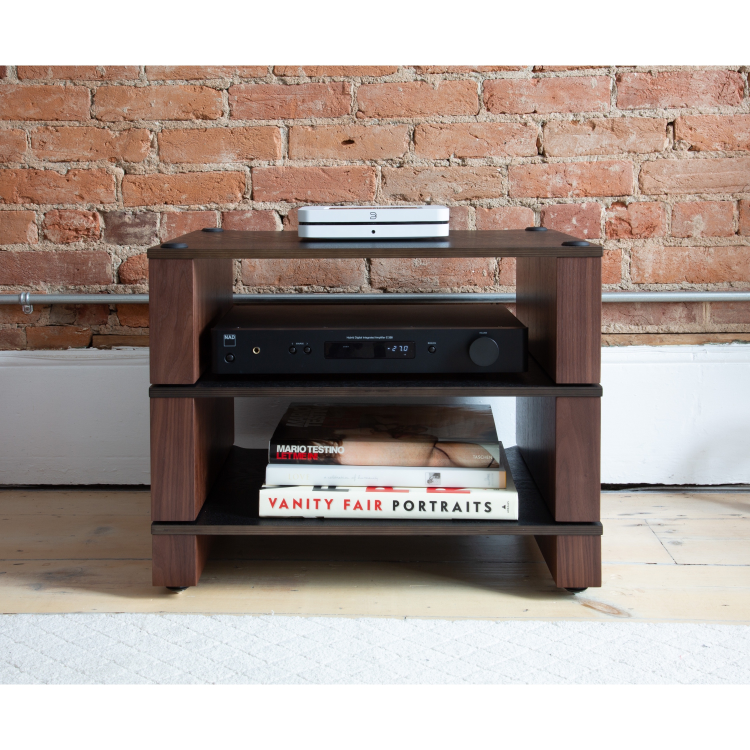 BLOK Stax 2G - 3-Shelf Collection, Natural Walnut/Black Ash