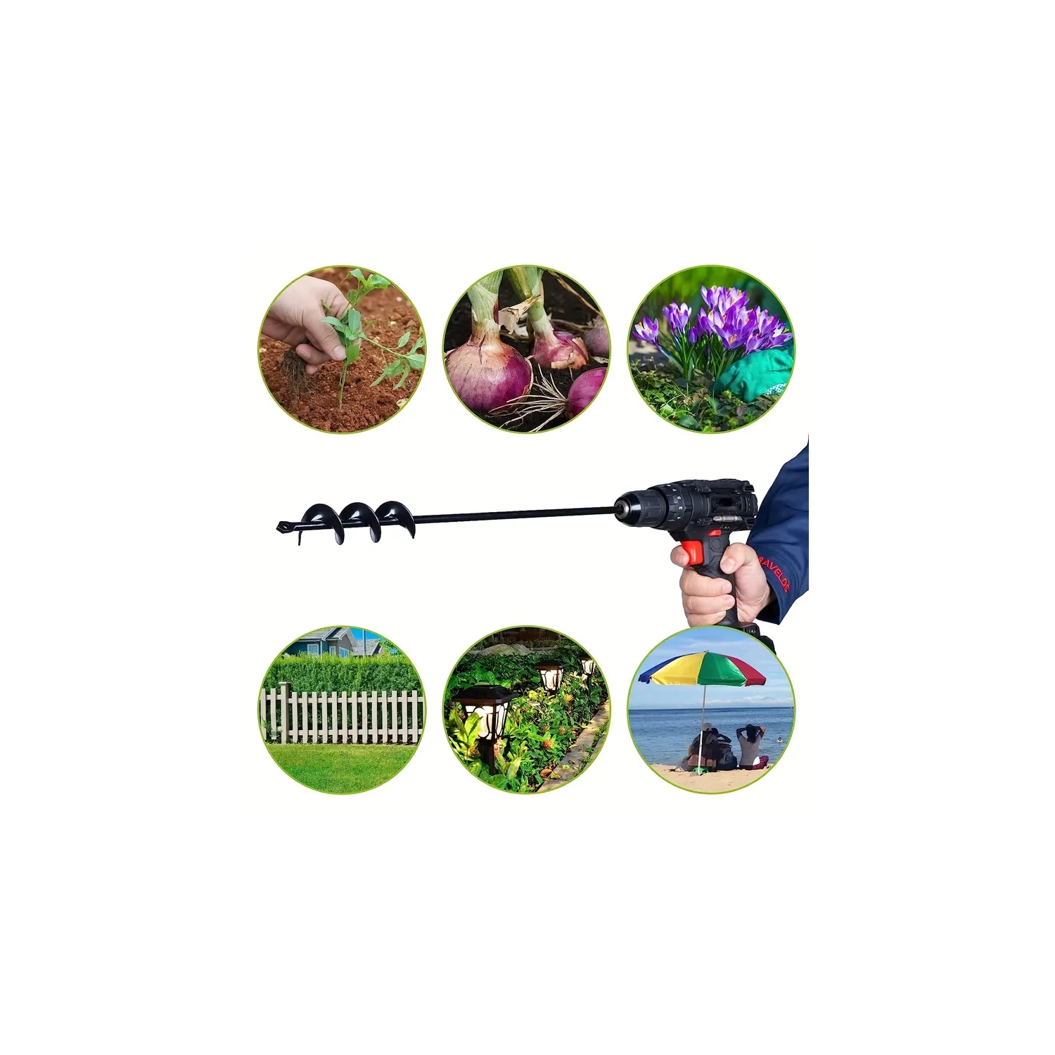 Garden Spiral Hole Drill Planter – Heavy-Duty Steel Construction