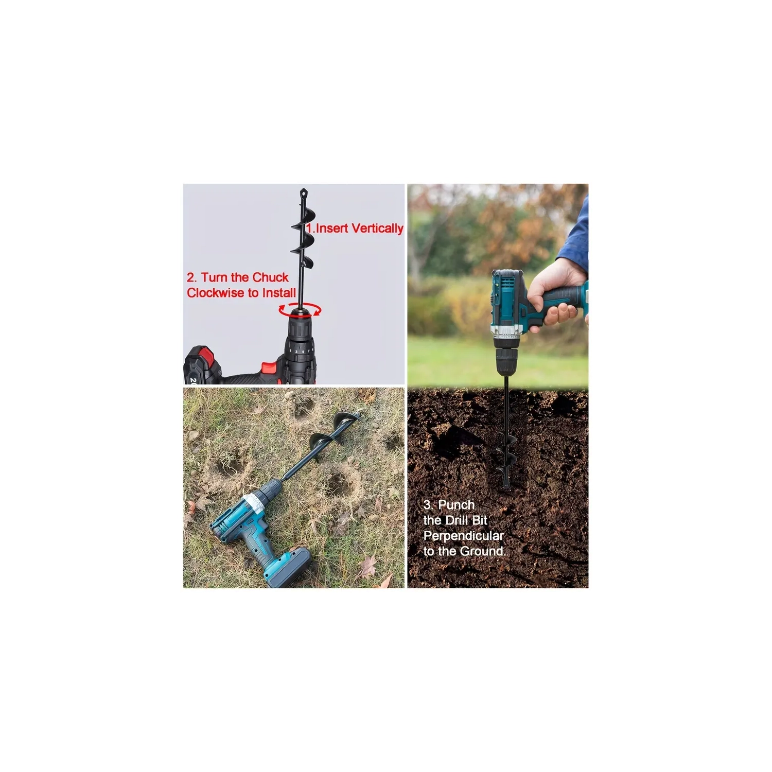 Garden Spiral Hole Drill Planter – Heavy-Duty Steel Construction