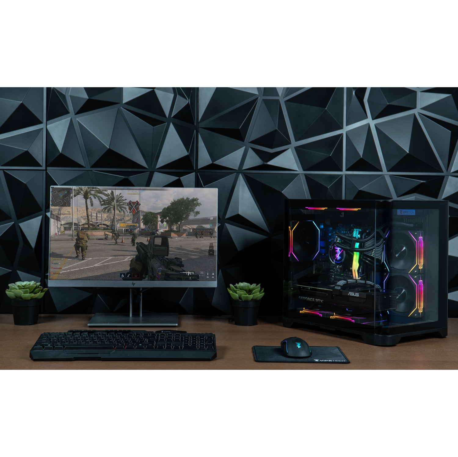 ViprTech Reaper 3.0 Liquid-Cooled PC - AMD Ryzen 7 8700F, RTX 5070 12GB, 32GB DDR5, 2TB SSD, VR-Ready, Streaming, Win 11, Gaming Desktop Computer,