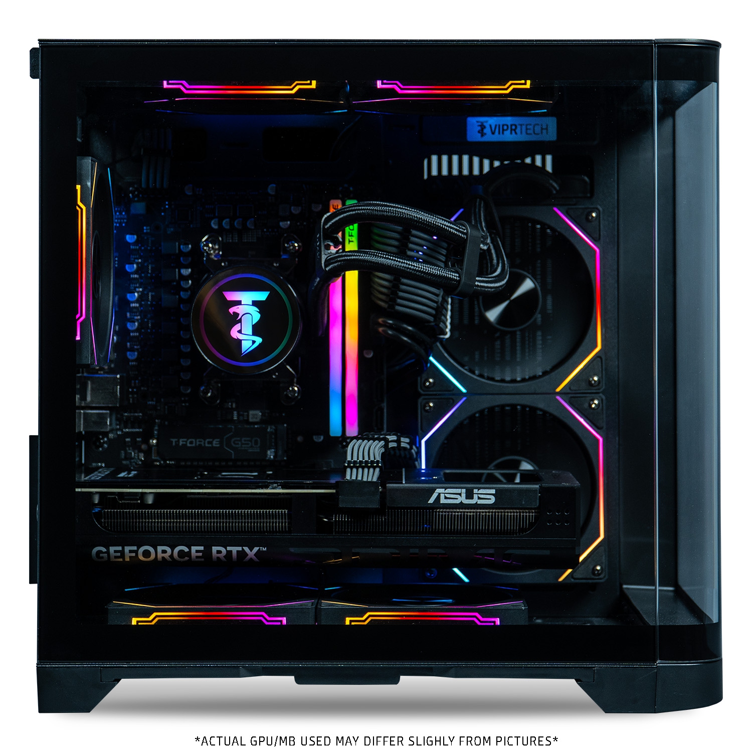 ViprTech Reaper 3.0 Liquid-Cooled PC - AMD Ryzen 7 8700F, RTX 5070 12GB, 32GB DDR5, 2TB SSD, VR-Ready, Streaming, Win 11, Gaming Desktop Computer,