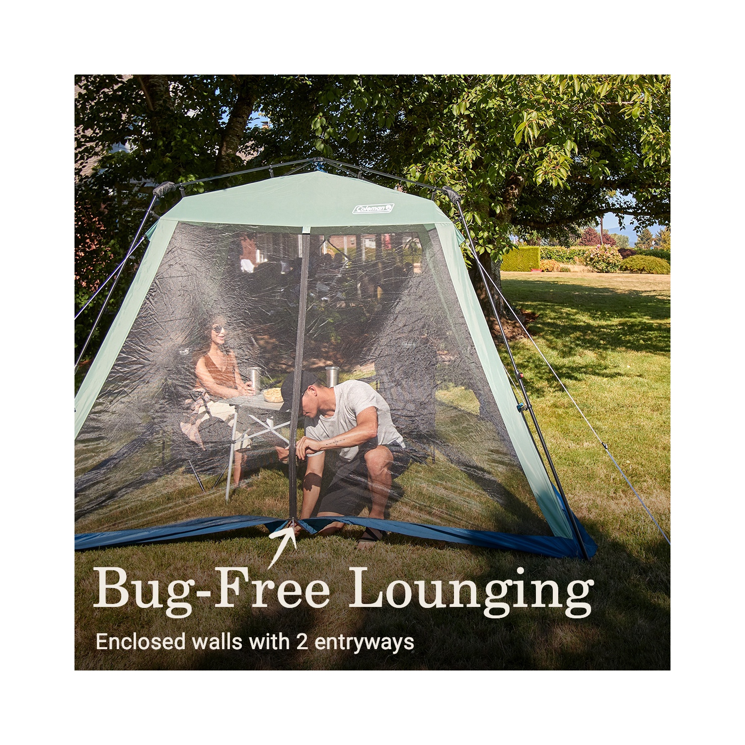 Coleman - Skylodge Instant Screenhouse 10X10 - Moss