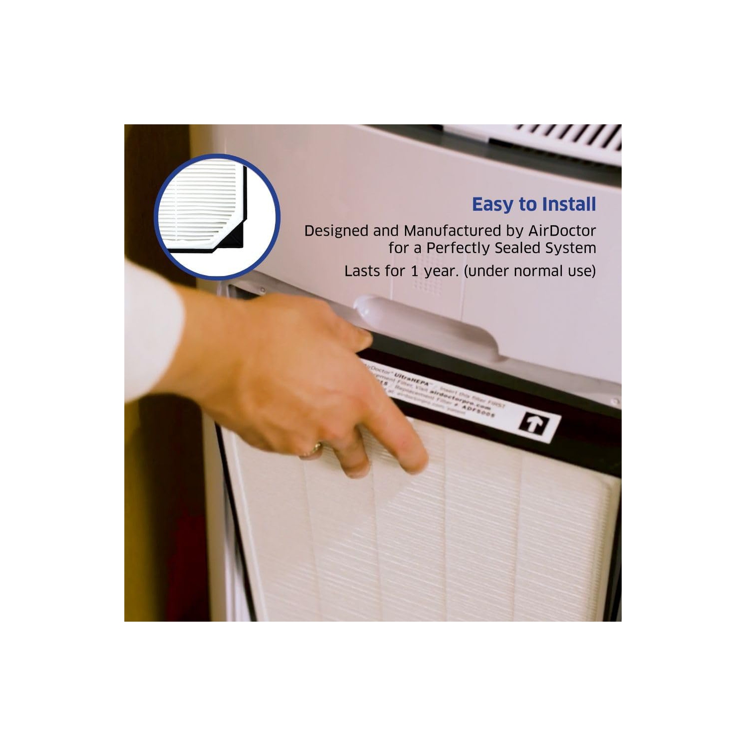 AIRDOCTOR AD5000 / AD5500 CONVIENT AUX DEUX MODÈLES. Filtre UltraHEPA de rechange pour purificateur d'air 4-en-1 Air Doctor