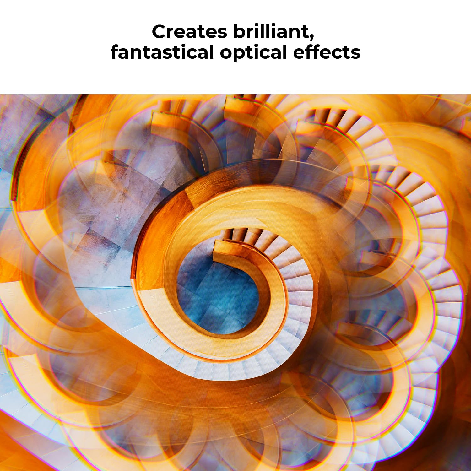 Concept 58mm Kaleidoscope Prism Lens Filter Optical Glass Prism Special Effect Camera Lens Filter