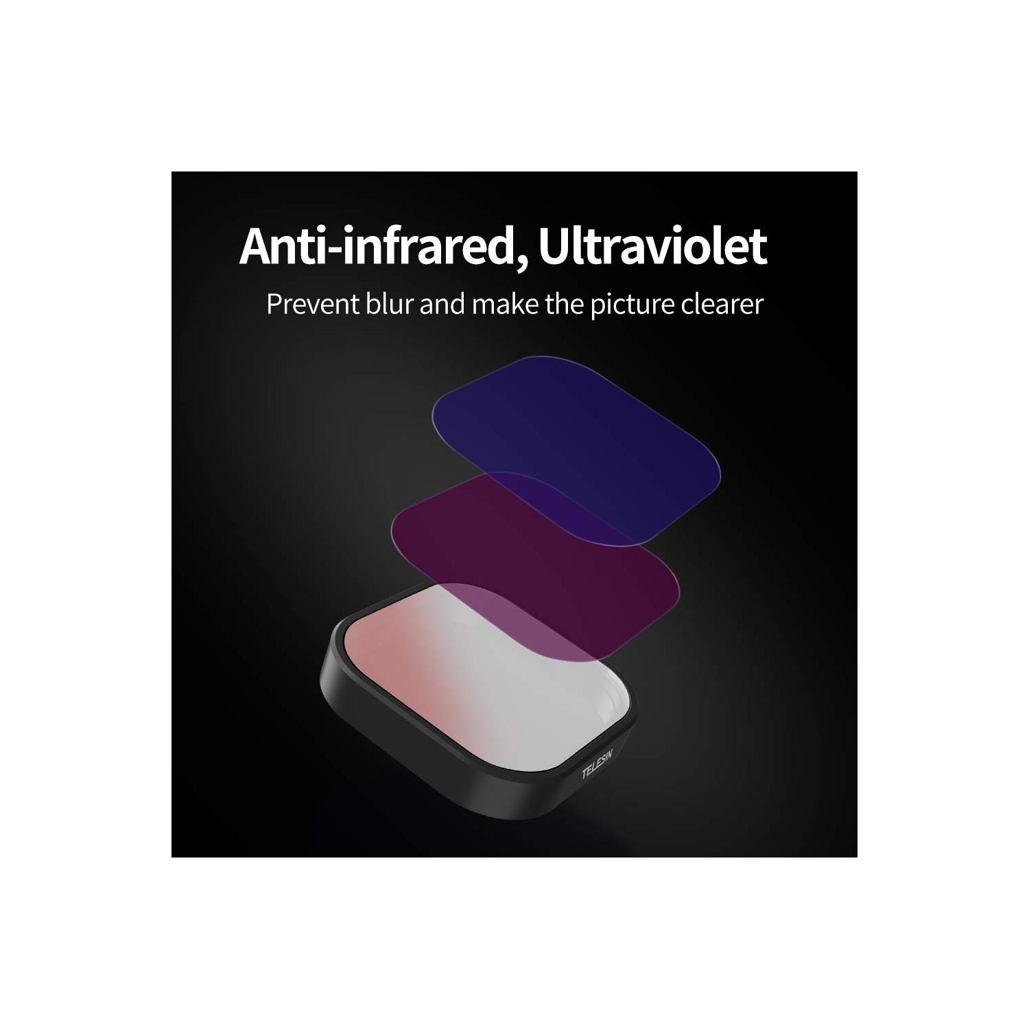 Ensemble de 4 filtres d'objectif compatibles avec les accessoires GoPro Hero 12 Hero 11 12 11 10 9 Hero 10 Hero 9 Black, Neutral Density et Polarizing