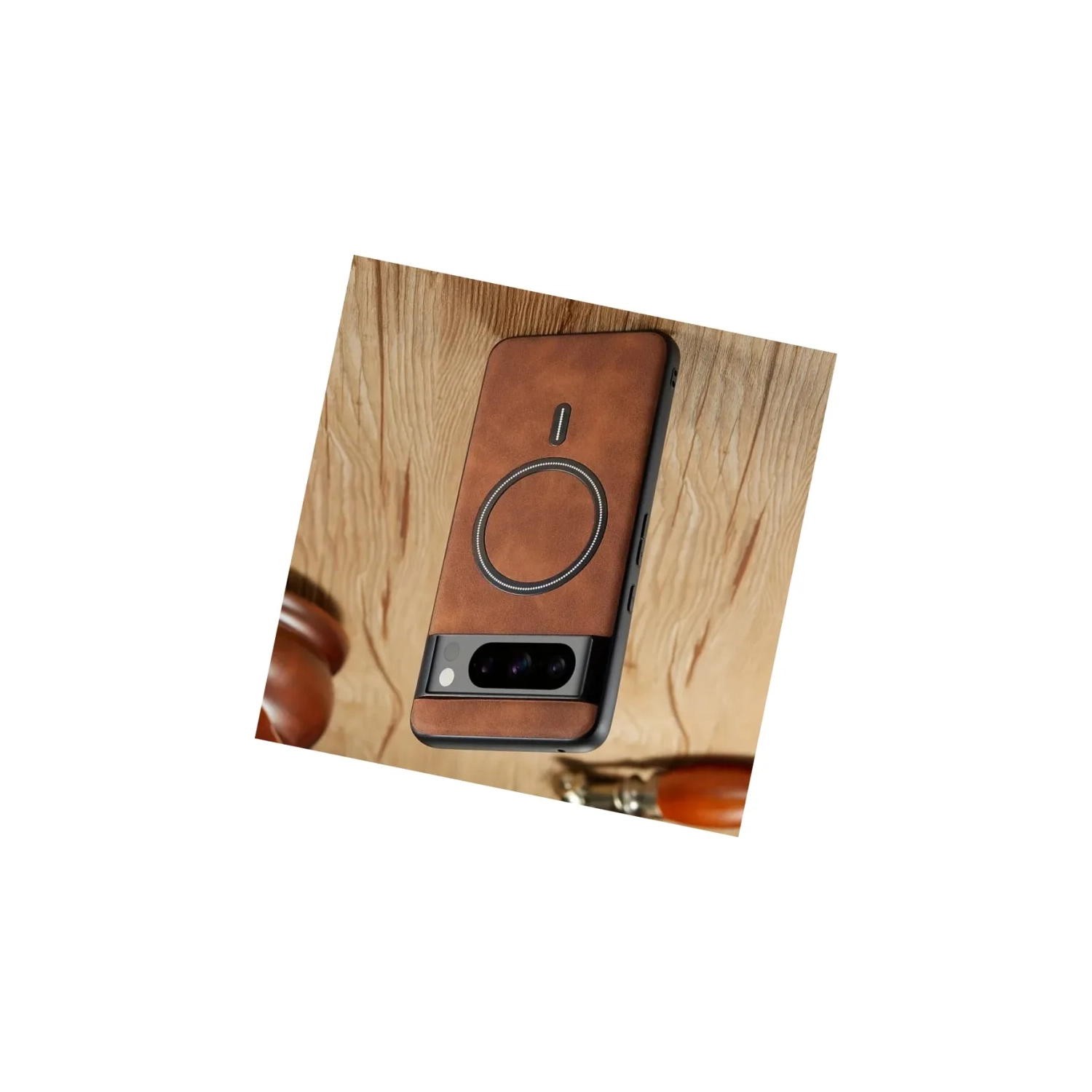 Ultra-Thin Luxury Business Leather Case for Google Pixel 9 Pro 2024 - Shockproof, Magnetic, Wireless Charging Compatible