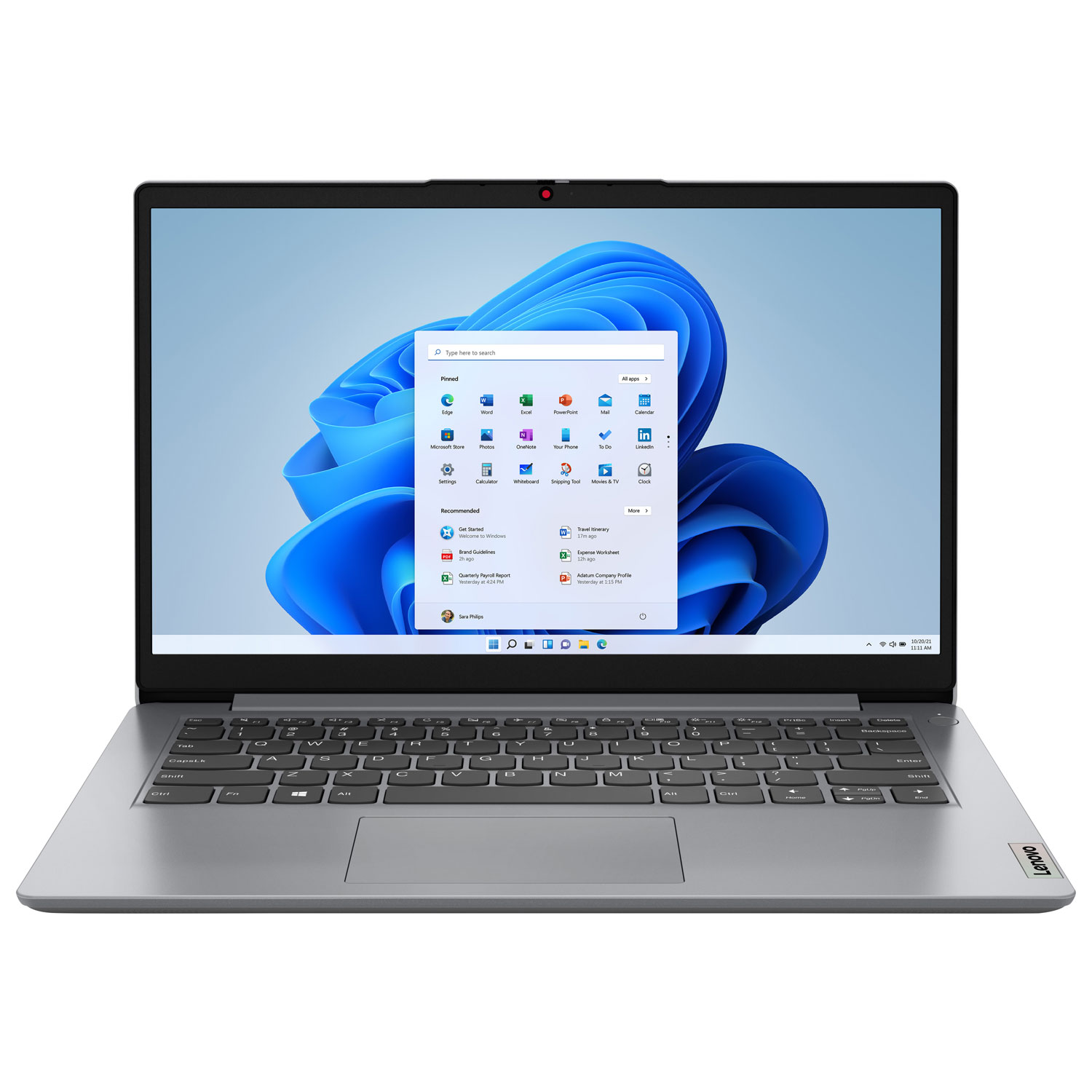 Lenovo IdeaPad 1i 14" Laptop - Cloud Grey (Intel Celeron N4500/4GB RAM/128GB SSD/Windows 11)