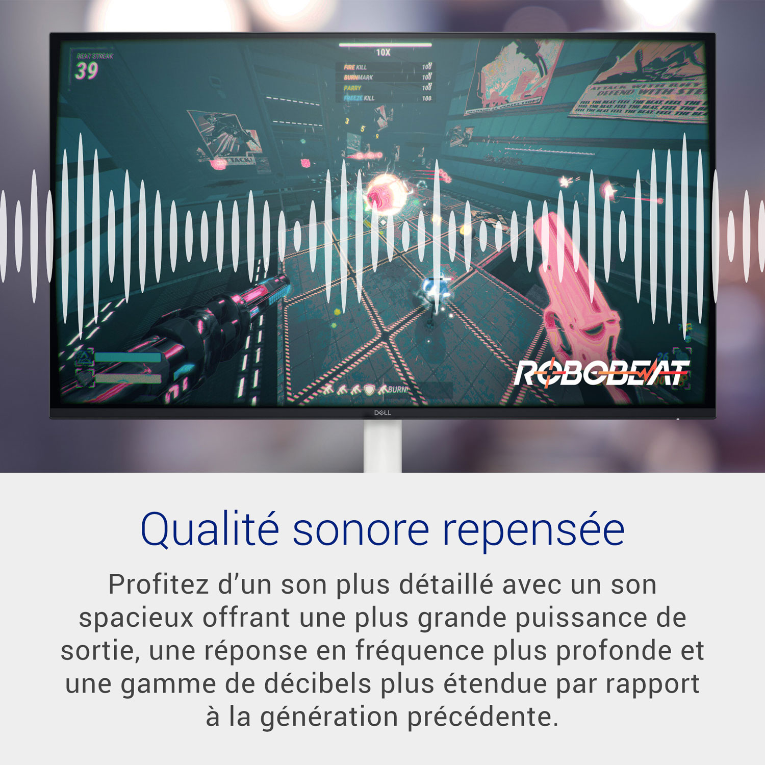 Dell 27" FHD 100Hz 8ms GTG IPS LED Monitor - Grey