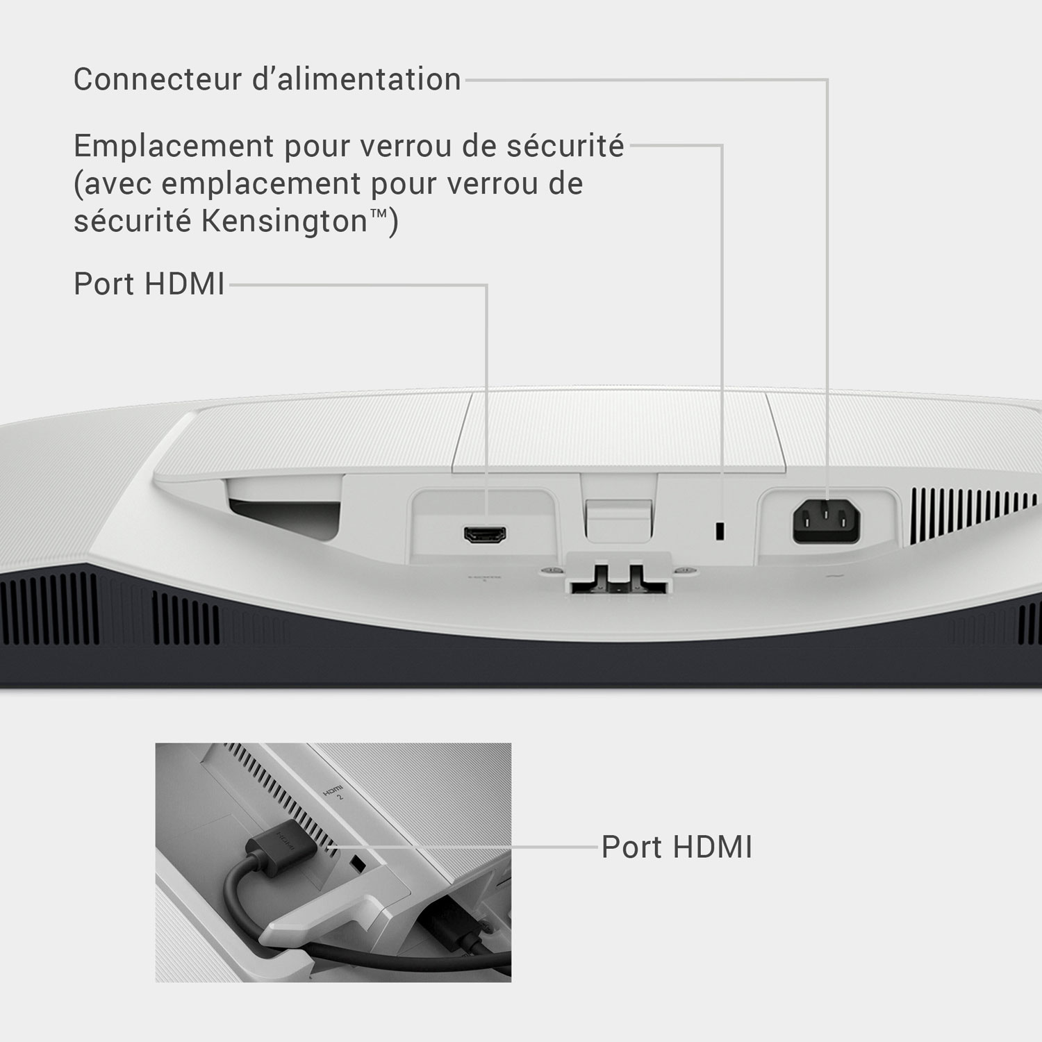 Dell 27" FHD 100Hz 8ms GTG IPS LED Monitor - Grey