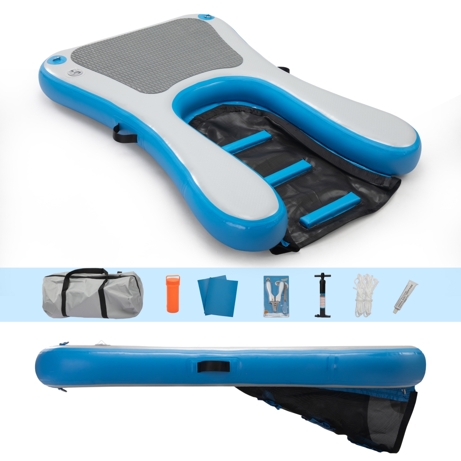 Floating Dog Ramp Inflatable Pet Ladder Up To 242lb