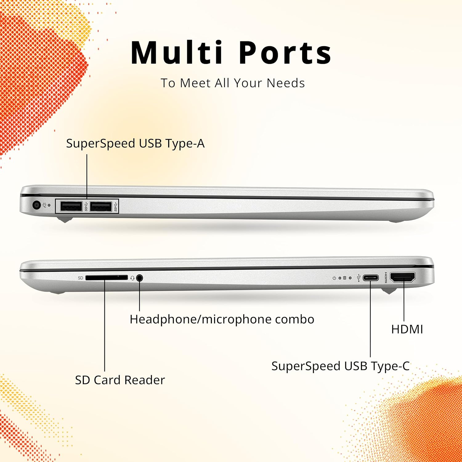 HP 15.6" Full HD Touchscreen Laptop, Intel Core i7-1255U Processor, 2TB SSD, 32GB RAM, Intel Iris Xe Graphics, Numeric KB, Webcam, Windows 11,