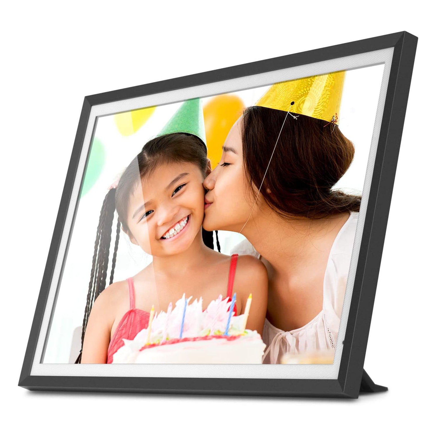 Cadre photo numérique tactile Wi-Fi bibande 2,4GHz 5Ghz avec résolution 3K, capteur de lumière et mémoire intégrée 32&nbsp;Go - 13,5&nbsp;po