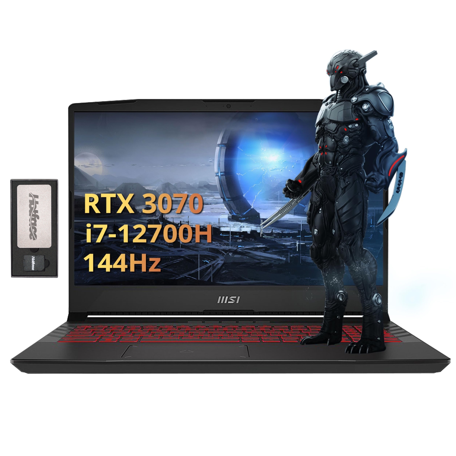 MSI Pulse GL66 15.6" FHD 144Hz Gaming Laptop, 12th Gen Intel Core i7-12700H, 512GB PCIe SSD, 16GB RAM, Backlit Keyboard, NVIDIA GeForce RTX 3070, Win 11 Home, 128GB Docking Station