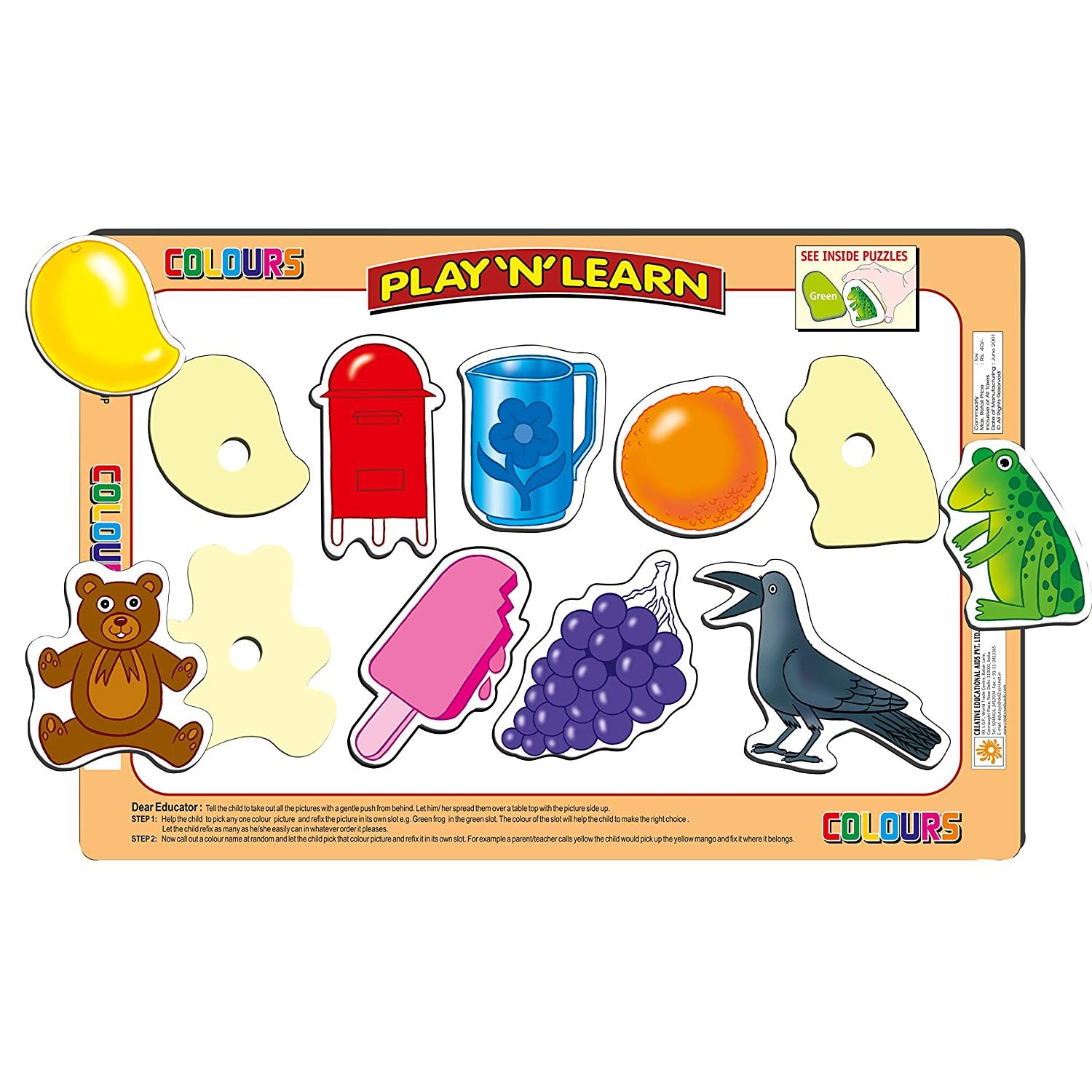 Creative's Play 'N' Learn - Couleurs et formes : Jouet éducatif pour tout-petits