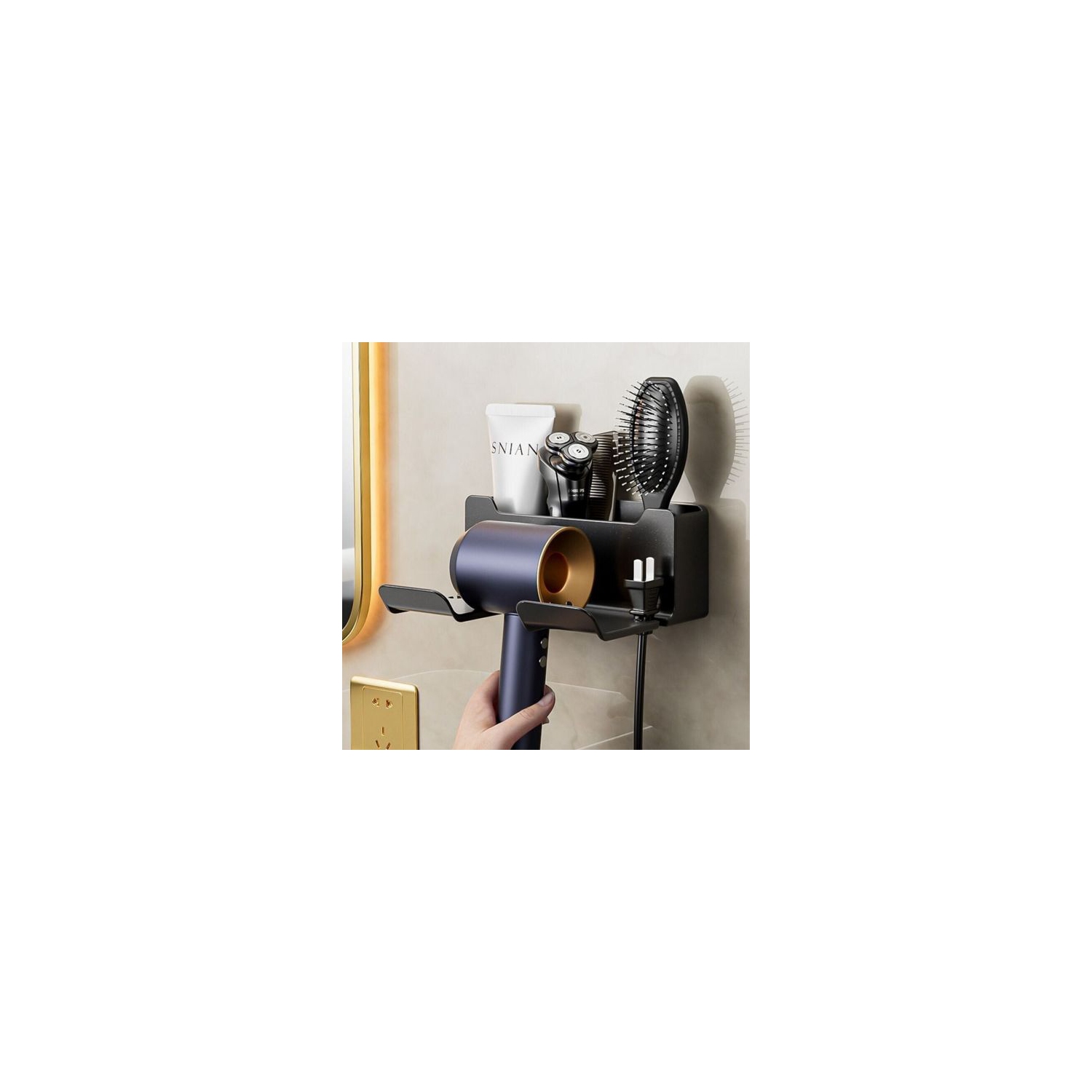 Wall Mounted Rack Bathroom Shelf Storage Shelves Storage Organizer