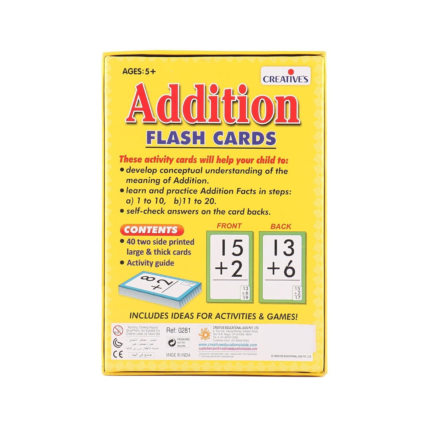 Cartes éclair de mathématiques éducatives : Jeu de cartes Learning & Toy pour enfants, Mastering Mathematics, pour école en classe et école à la