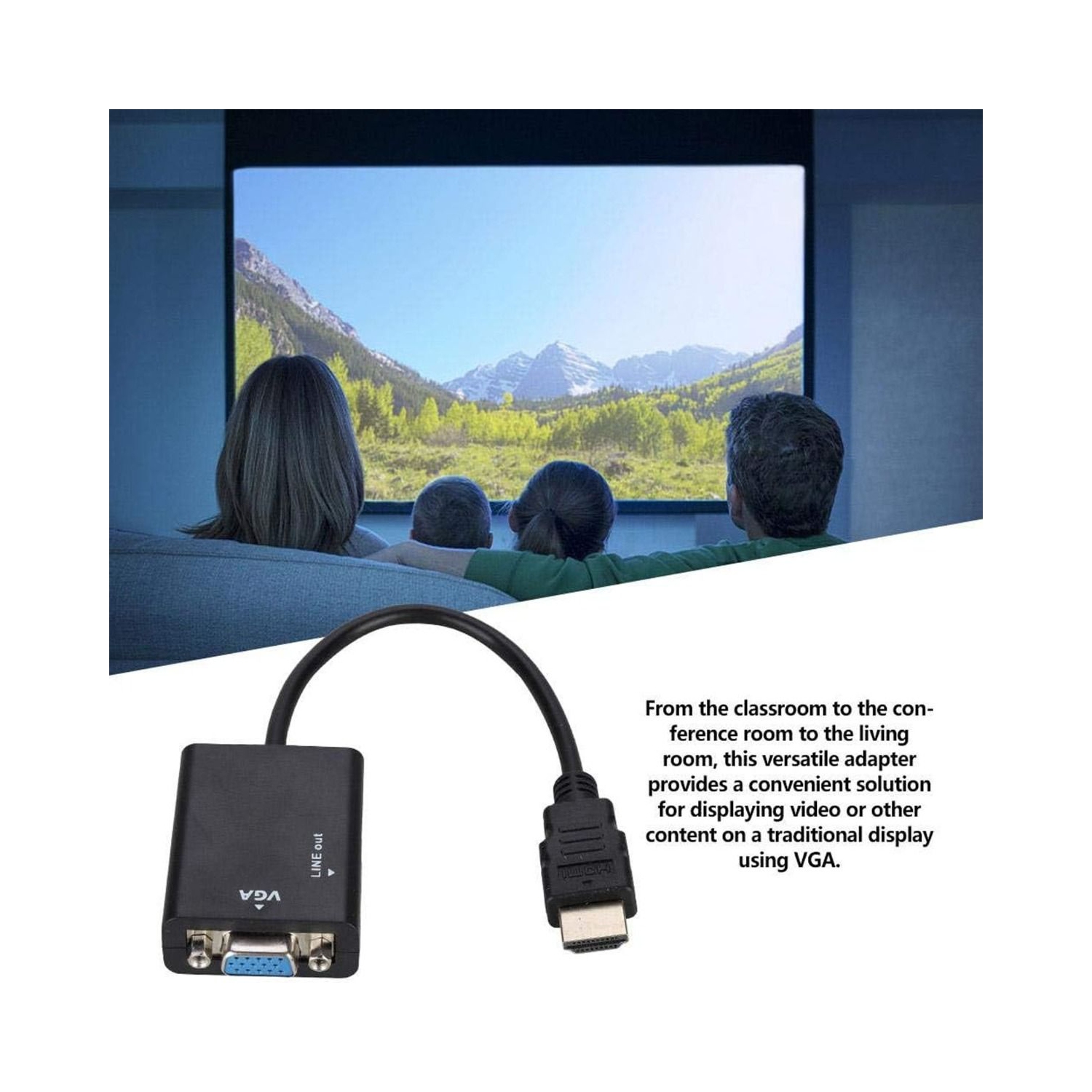 HDMI to VGA Converter Adapter, 1.4 A