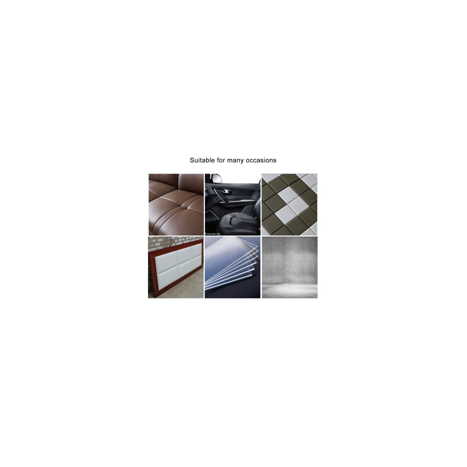 Leather Repair Tape Self-Adhesive Patches Kit for Couches Car Seats Furniture Sofa Vinyl Chairs Jackets Shoes Bags Black - 1Pcs