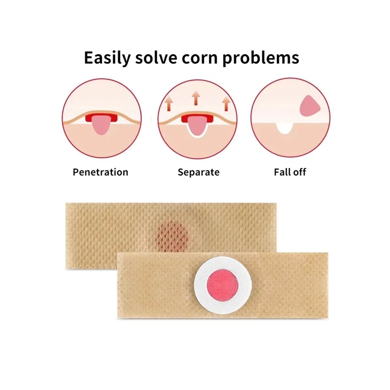 6Pcs Corn Remover Pads With tool
