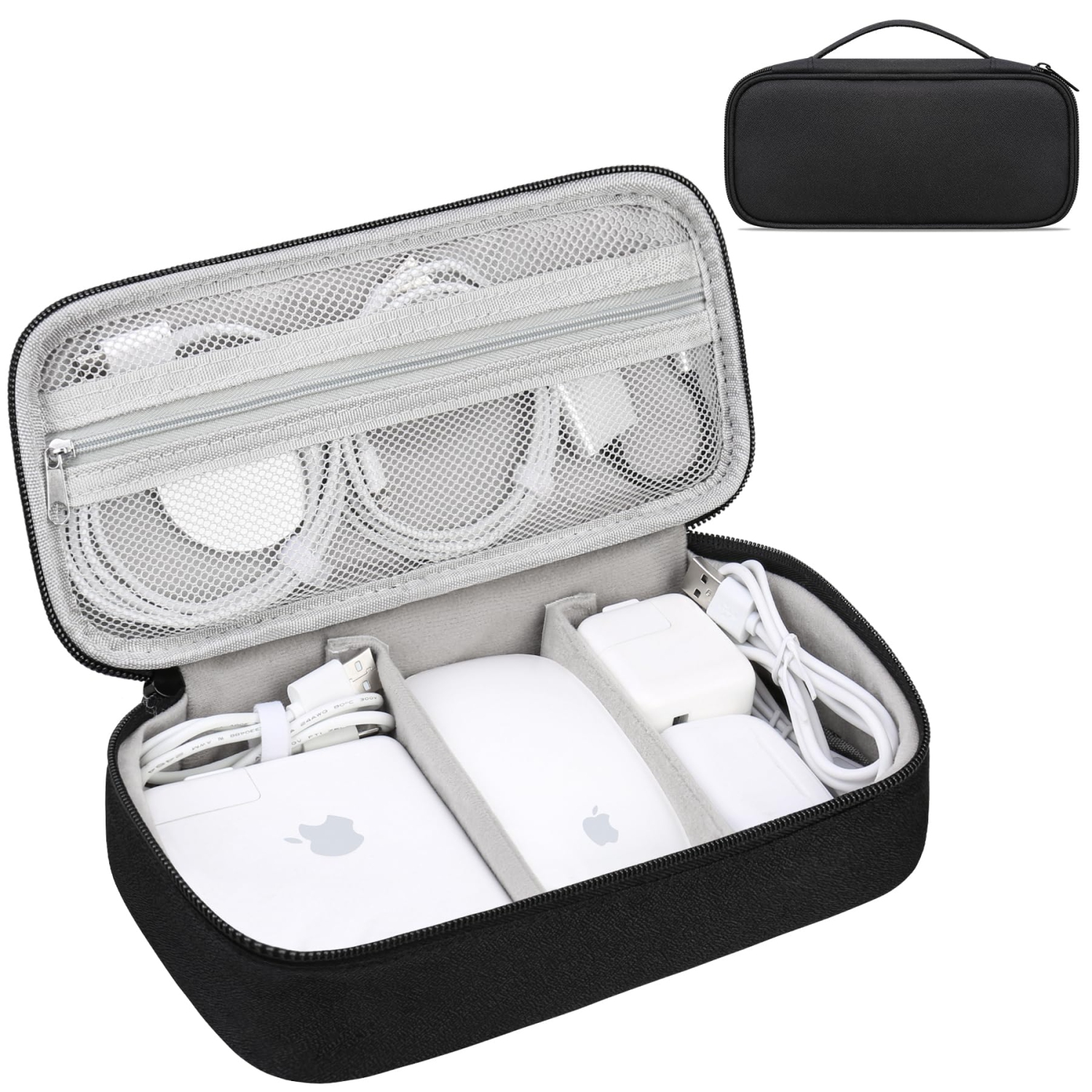 Electronic Organizer Travel Cable Organizer Bag Pouch Tech Electronic Accessories Carry Case Portable Double Layers Charger Case for