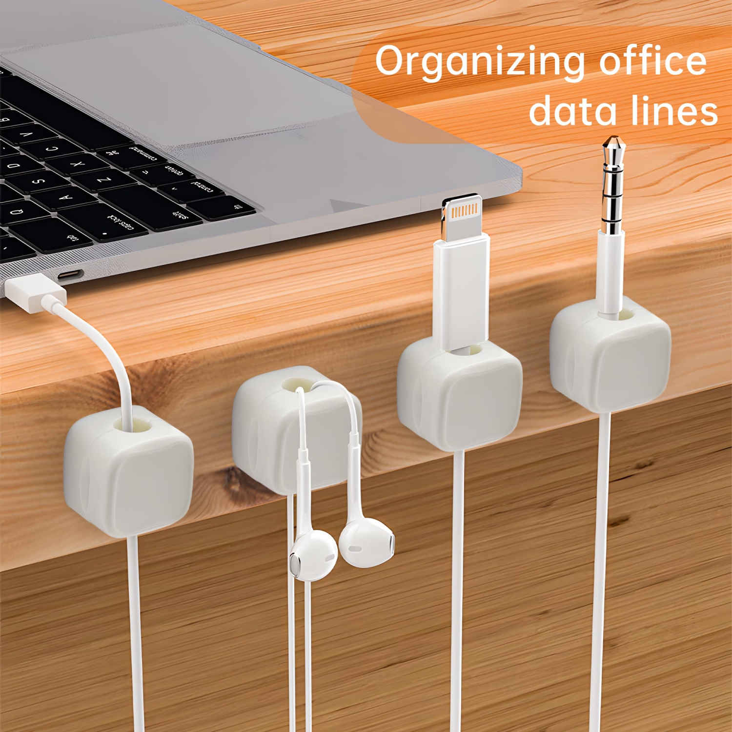 Magnetic Cord Organizer,Magnetic Cable Clips Cable Smooth Adjustable Cord Holder,Under Desk Cable Management,Adhesive Wire HolderOrganizer for Home