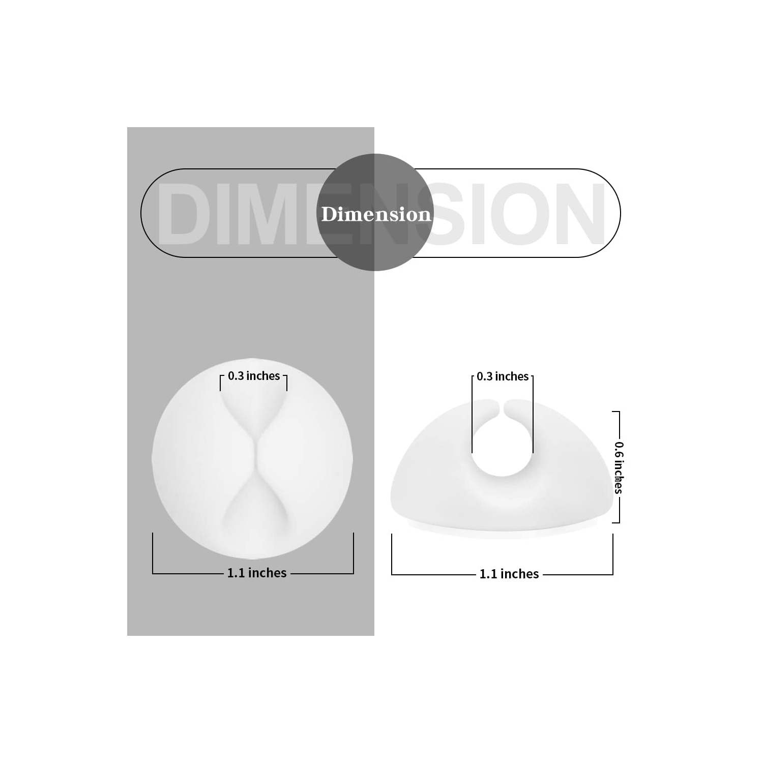 Cable Clips, Phone Cord Holders, Cord Organizer Wire Clips, Cord Holder for Desk, Nightstand, Car and Office, White 9 PCS