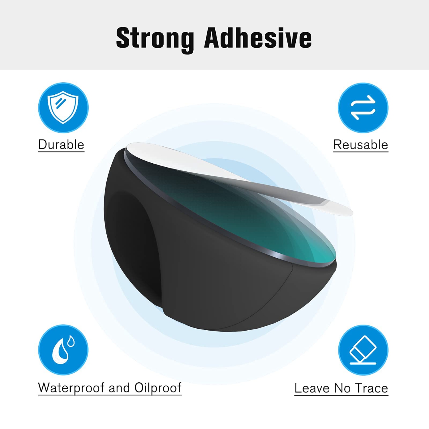 12 Pack Cable Clips, Cord Organizer Holder Adhesive Cord ManagementCharger Wire Holder Clips for Desk, Home, Office, Car, Cubicle, Nightstand - Black