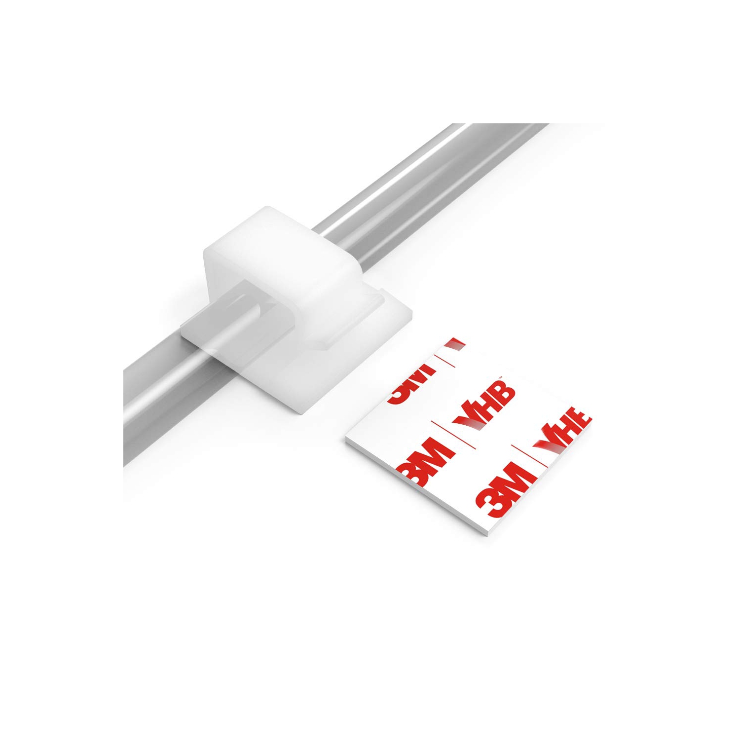 Pinces pour câbles avec adhésif robuste, support pour câbles d’organisation des câbles pour téléviseur PC Sticky Tidy, cordon et fil de rangement -