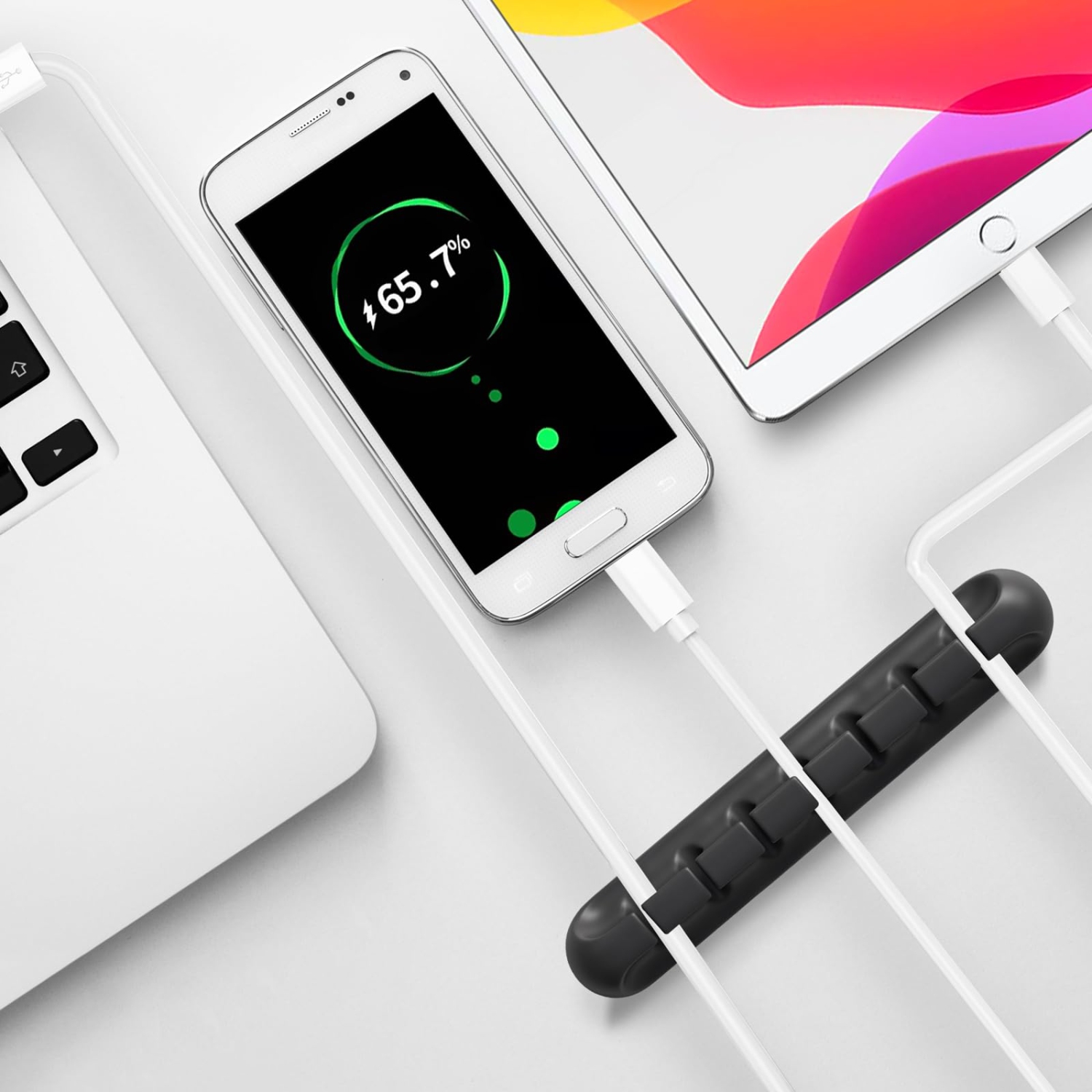 Pince de rangement de câble USB; Support de cordon; Support de cordon auto-adhésif; système d'organisation des câbles