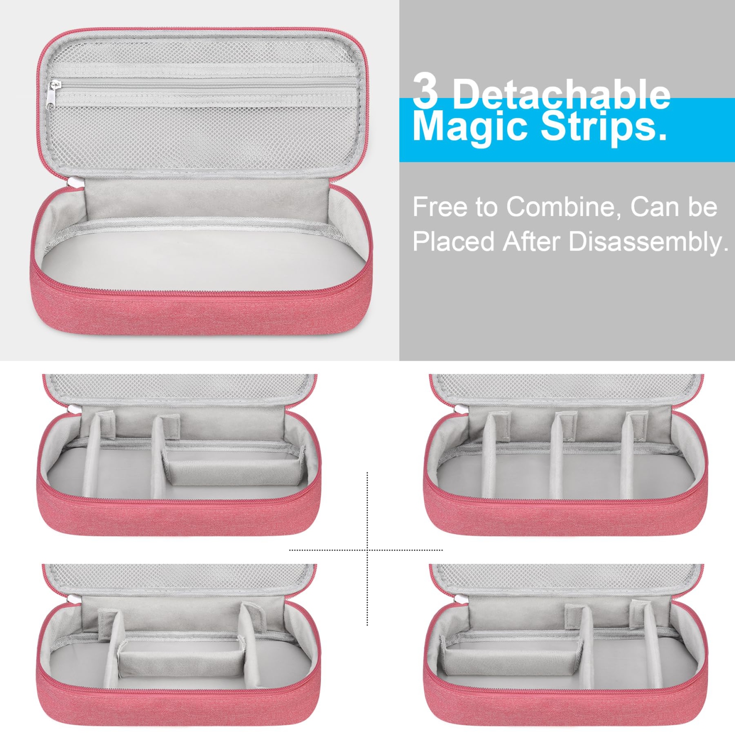 Electronic Organizer Travel Cable Organizer Bag Pouch Tech Electronic Accessories Carry Case Portable Double Layers Charger Case for