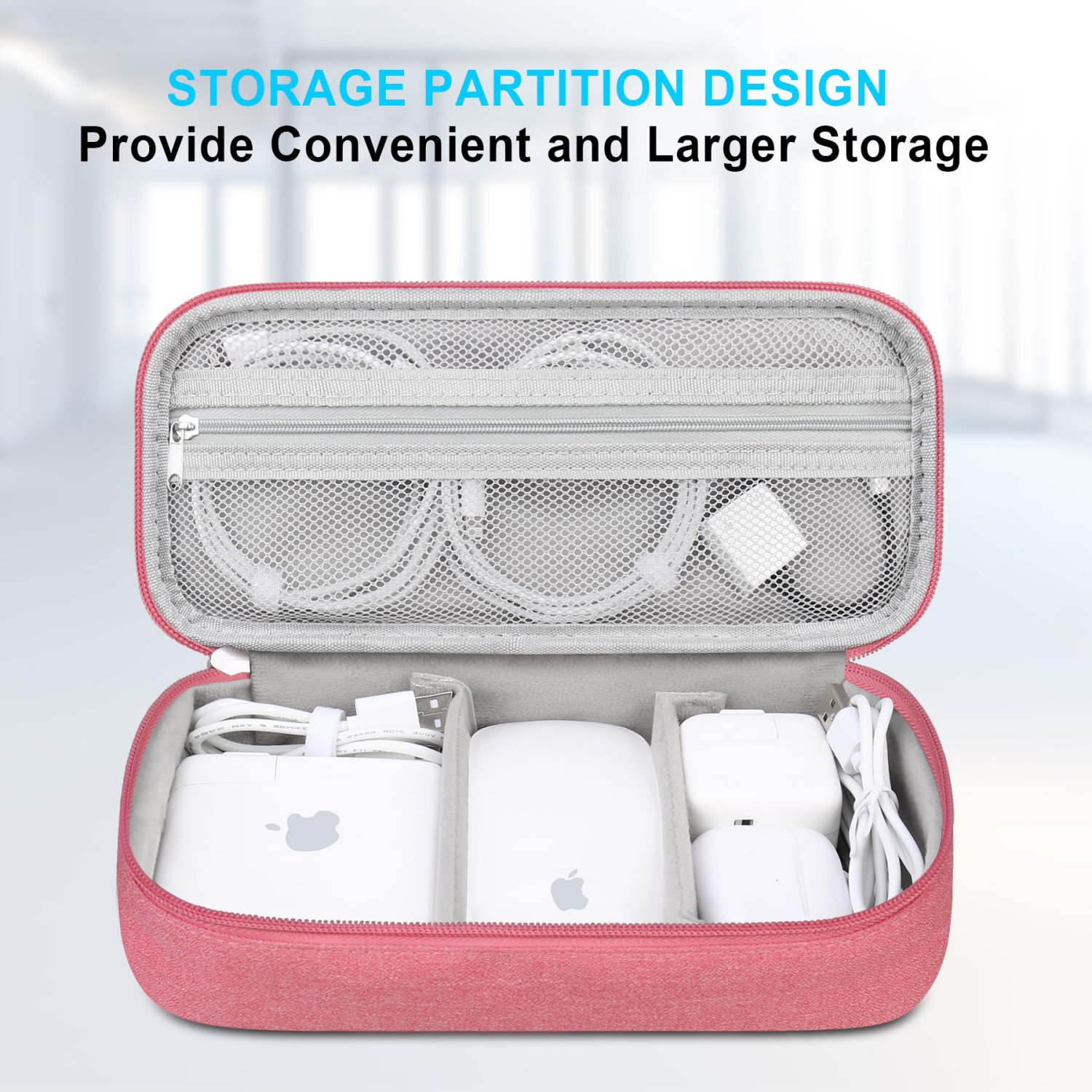 Electronic Organizer Travel Cable Organizer Bag Pouch Tech Electronic Accessories Carry Case Portable Double Layers Charger Case for