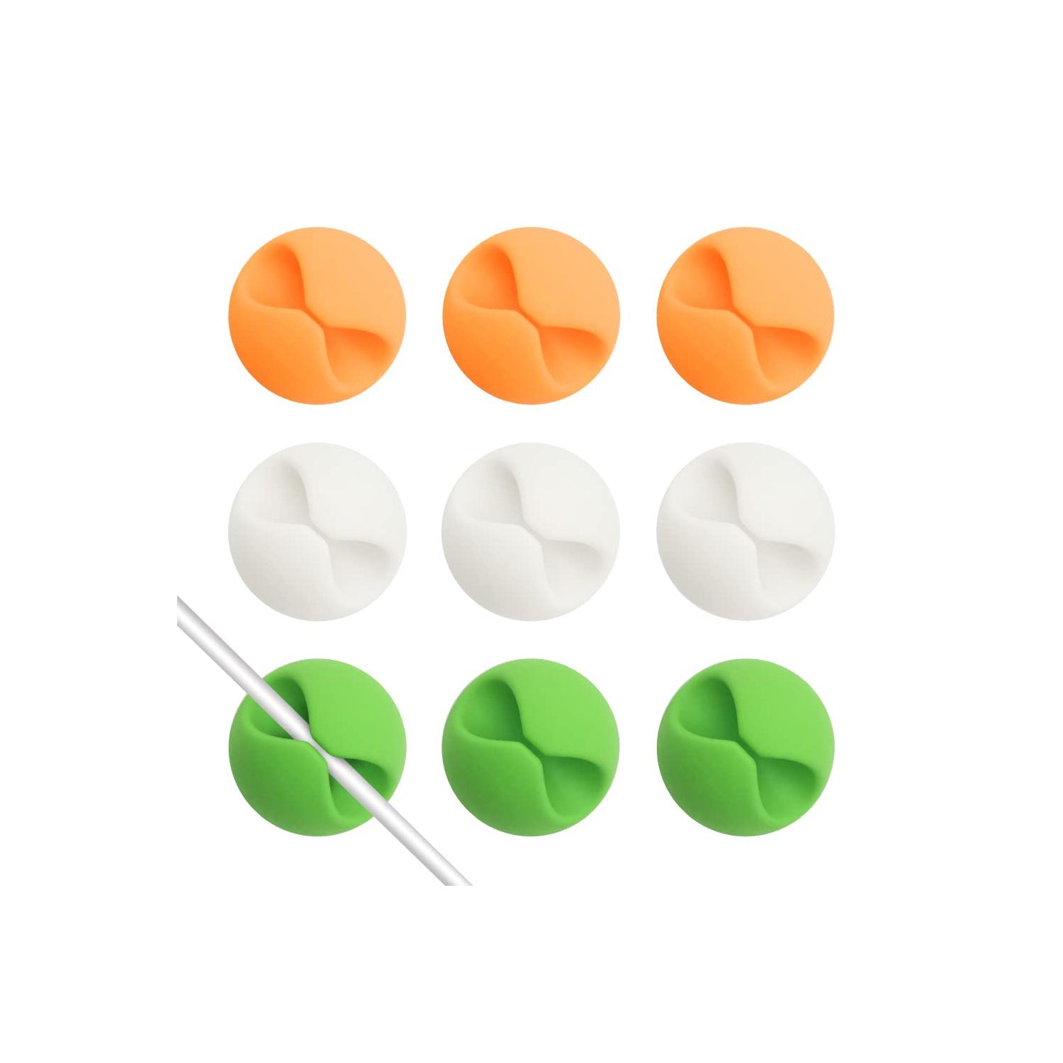 Pince de câble, support de câble de chargeur adhésif en acrylique, organisateur de câbles pour bureau, mur, voiture, table de chevet et gestion de