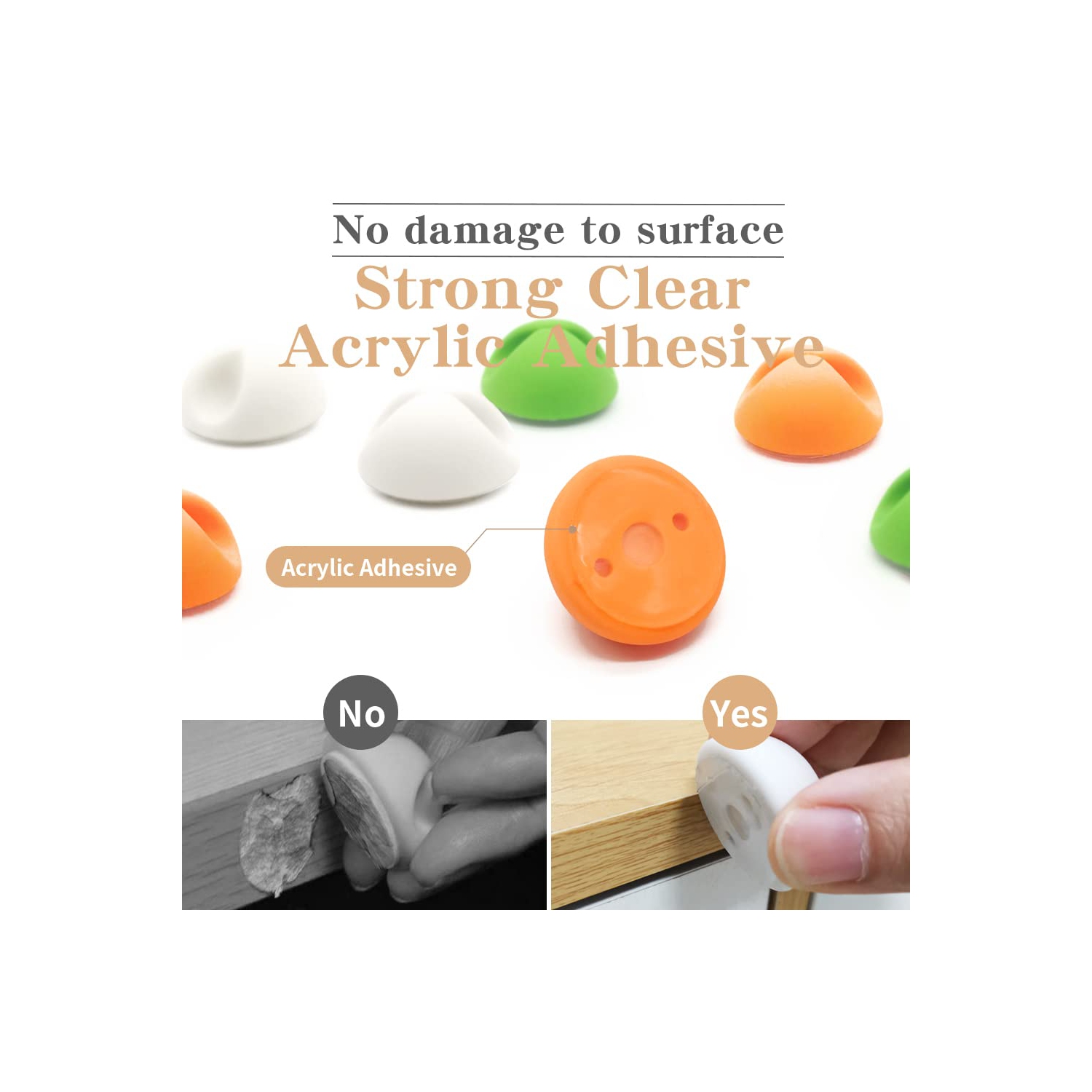 Pince de câble, support de câble de chargeur adhésif en acrylique, organisateur de câbles pour bureau, mur, voiture, table de chevet et gestion de